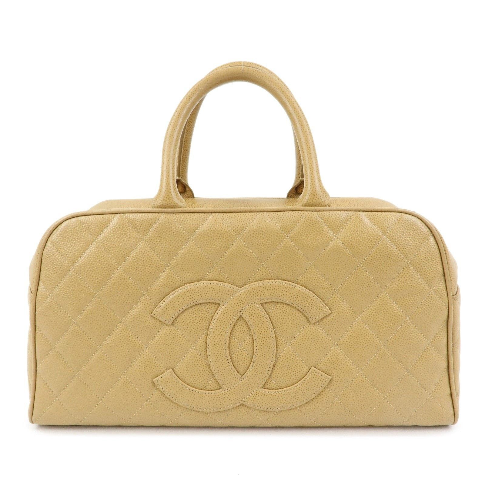 Chanel Chanel CC Duffle Bag Caviar Leather Satchel Tan Size ONE SIZE - 1 Thumbnail