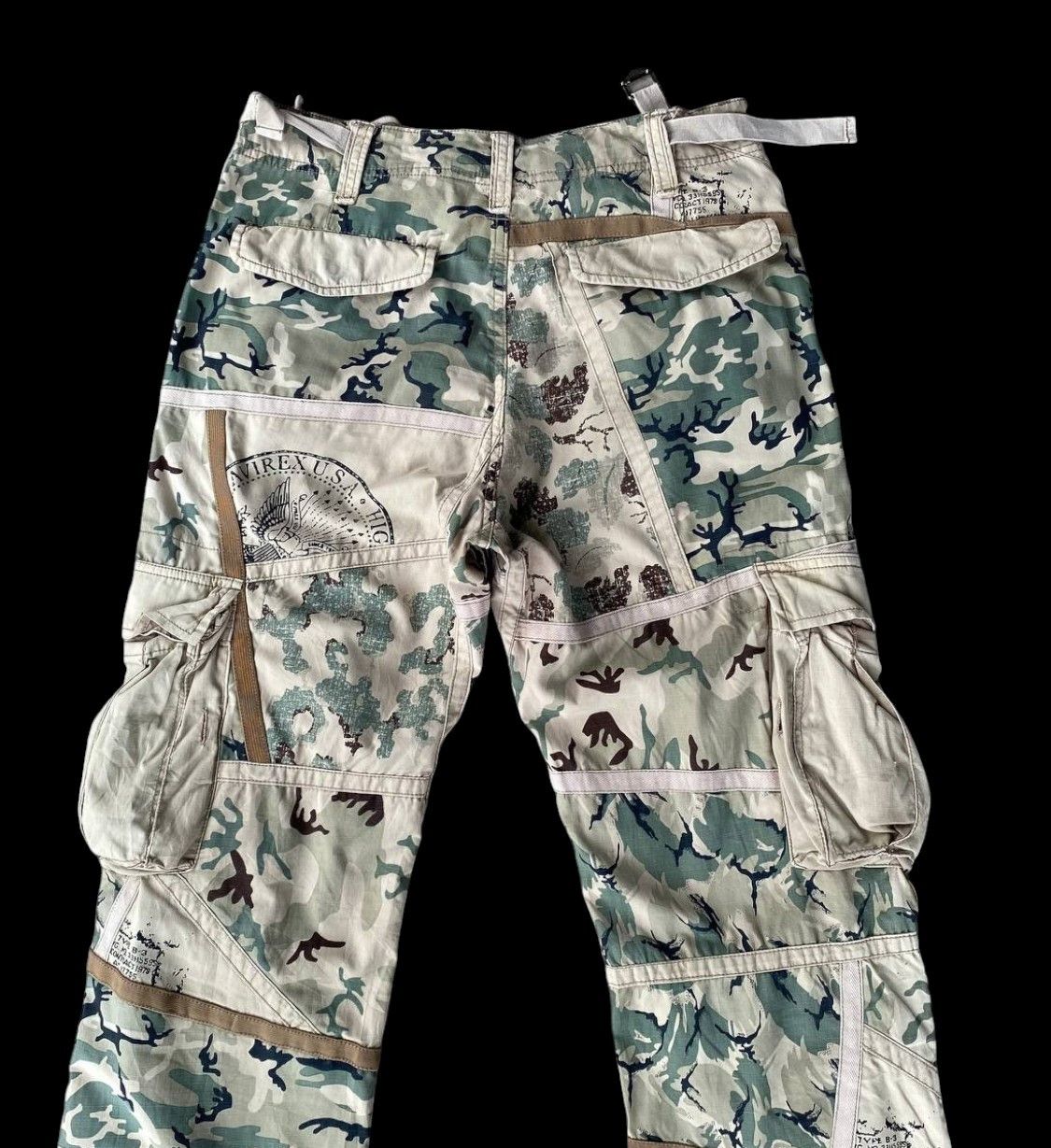 Avirex × Vintage RARE VINTAGE AVIREX CARGO PANELLED CAMO SPLIT DESIGN Size US 29 - 7 Thumbnail