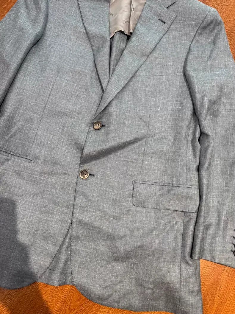 Brioni Brioni Silk Suit, Blue Size US M / EU 48-50 / 2 - 3 Thumbnail