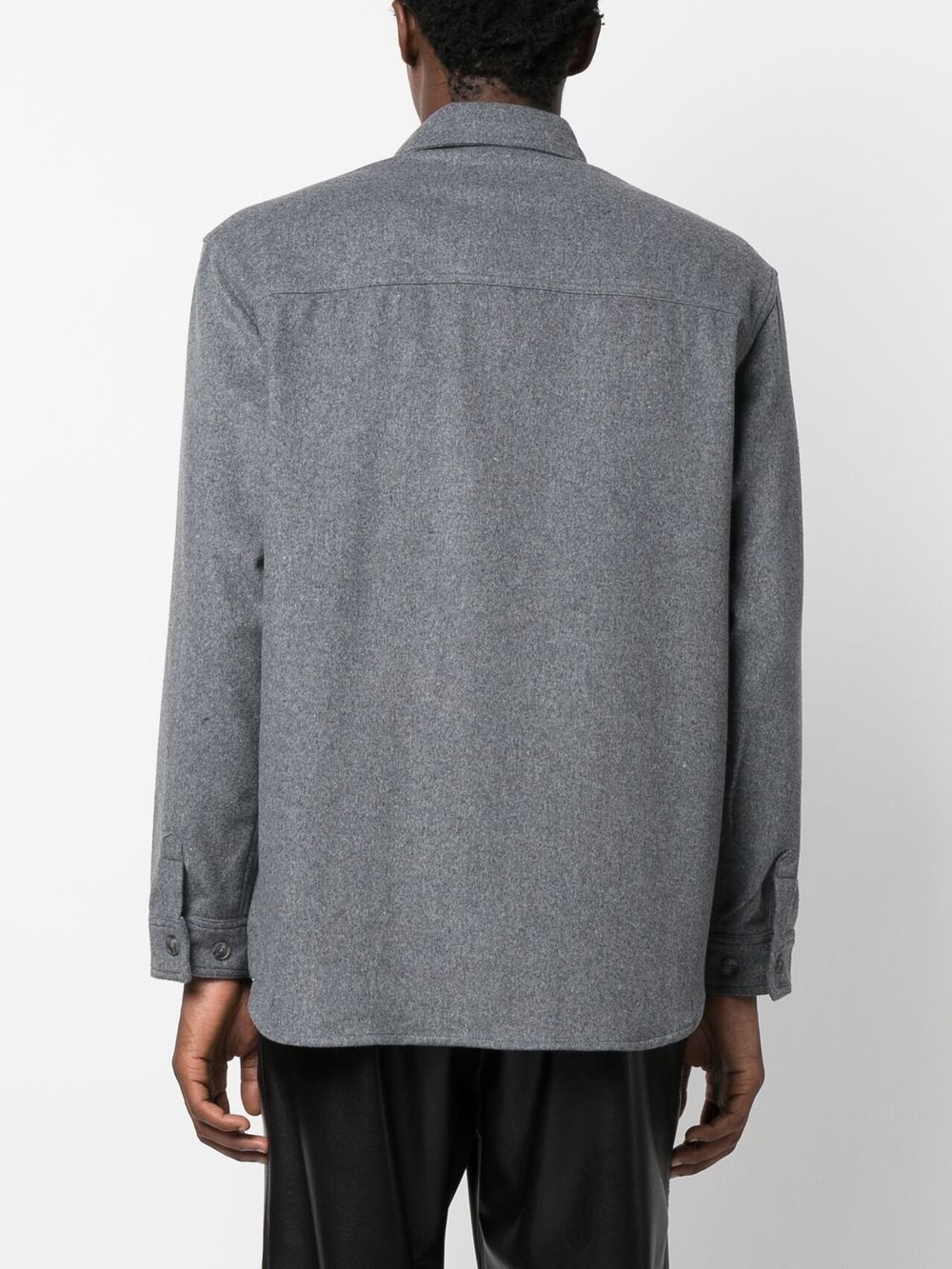 Han Kjobenhavn !DS! FW22 Han Kjobenhavn Wool Boxed Grey Overshirt Size US M / EU 48-50 / 2 - 4 Thumbnail