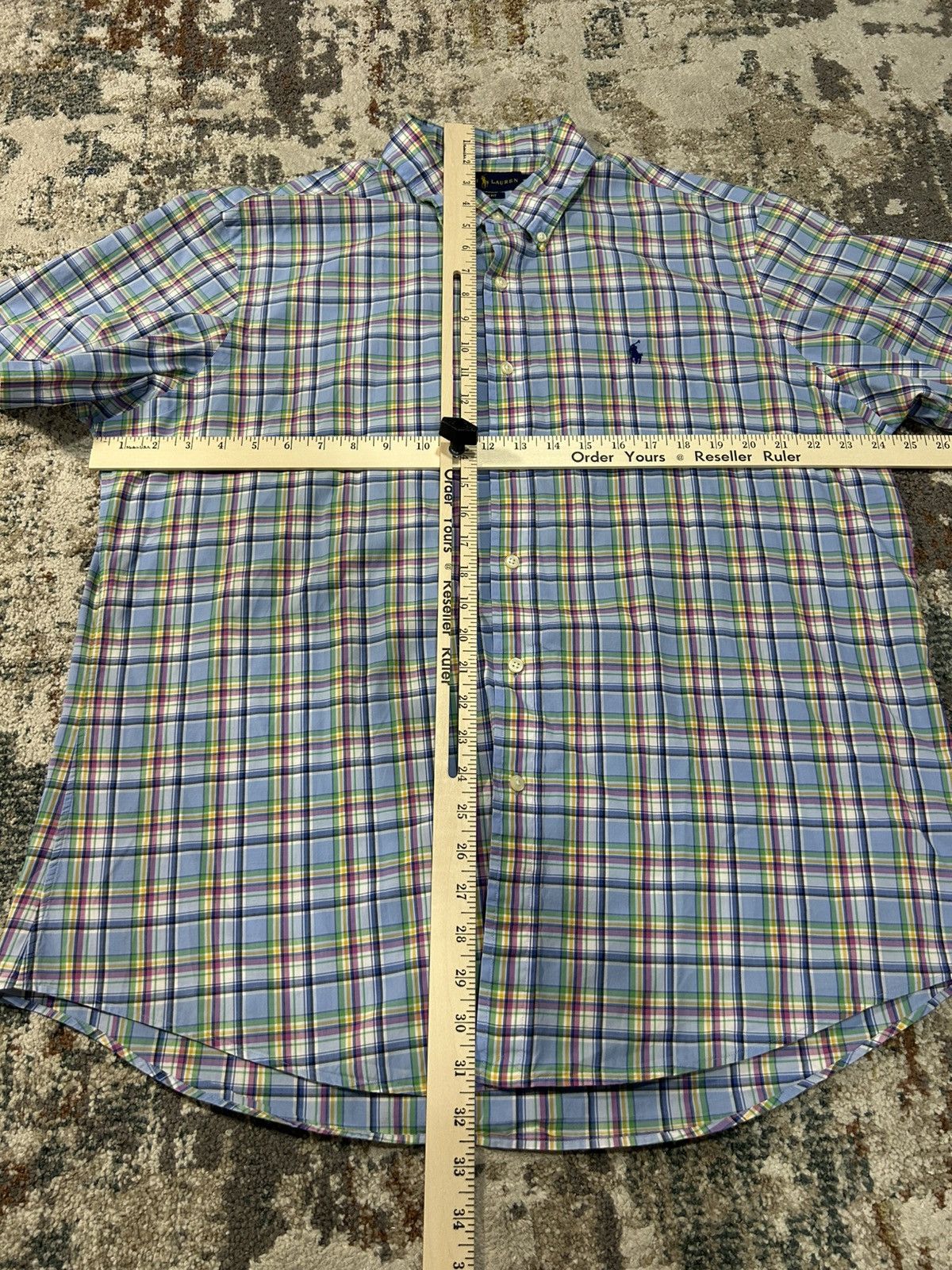 Ralph Lauren Ralph Lauren Multi-Color Plaid Short Sleeve Shirt Size US XL / EU 56 / 4 - 4 Thumbnail