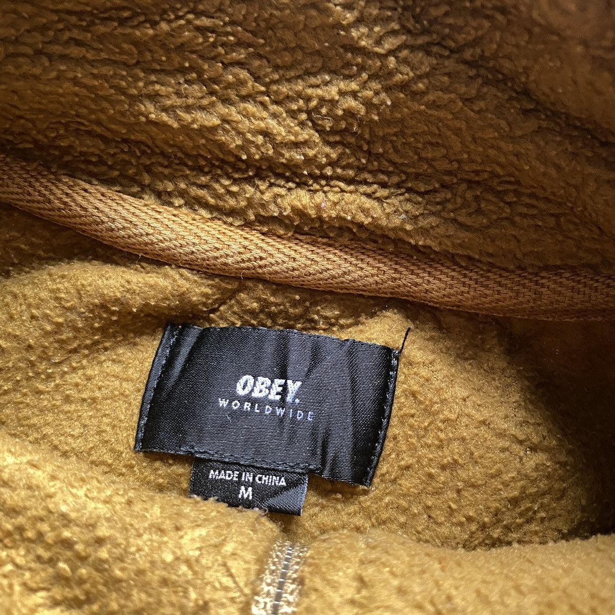 Obey × Vintage Vintage Obey Fleece Anorak Jacket Zip 1/3 Baggy Big Logo Y2K Size US L / EU 52-54 / 3 - 5 Thumbnail
