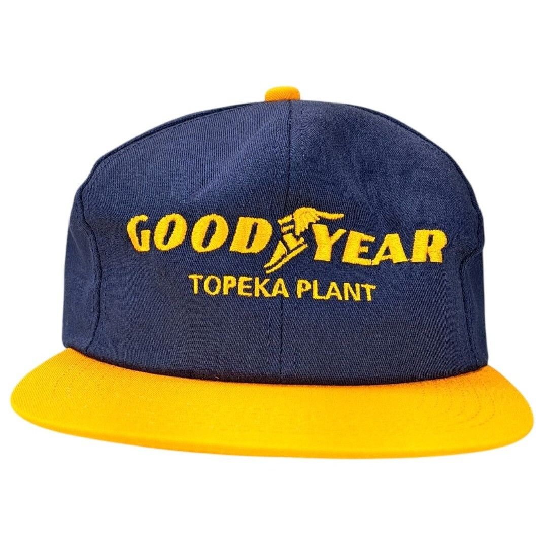 Vintage Vintage Goodyear Topeka Snapback Cap Blue Yellow Adjustable Size ONE SIZE - 1 Thumbnail