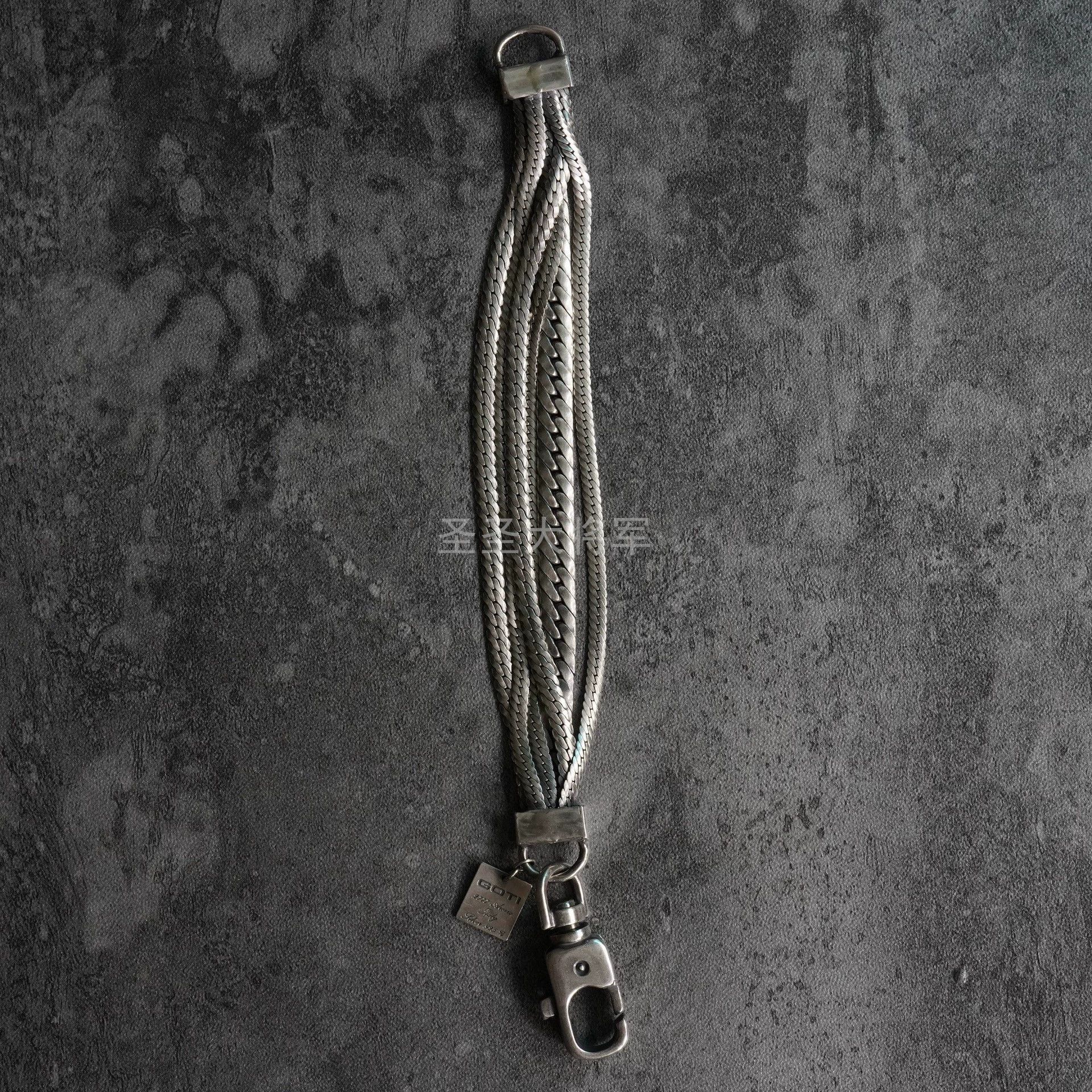 Goti Goti Stacked Snake Chain Silver Bracelet XS+S+M+L Size ONE SIZE - 3 Thumbnail
