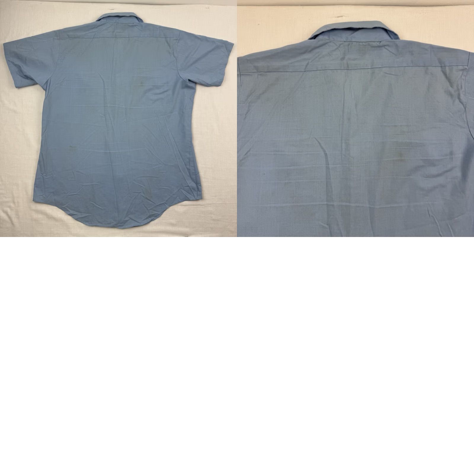Vintage VINTAGE Elbeco Shirt Adult Large Blue 60s 70s Workwear Button-Up Short Sleeve Size US L / EU 52-54 / 3 - 8 Thumbnail