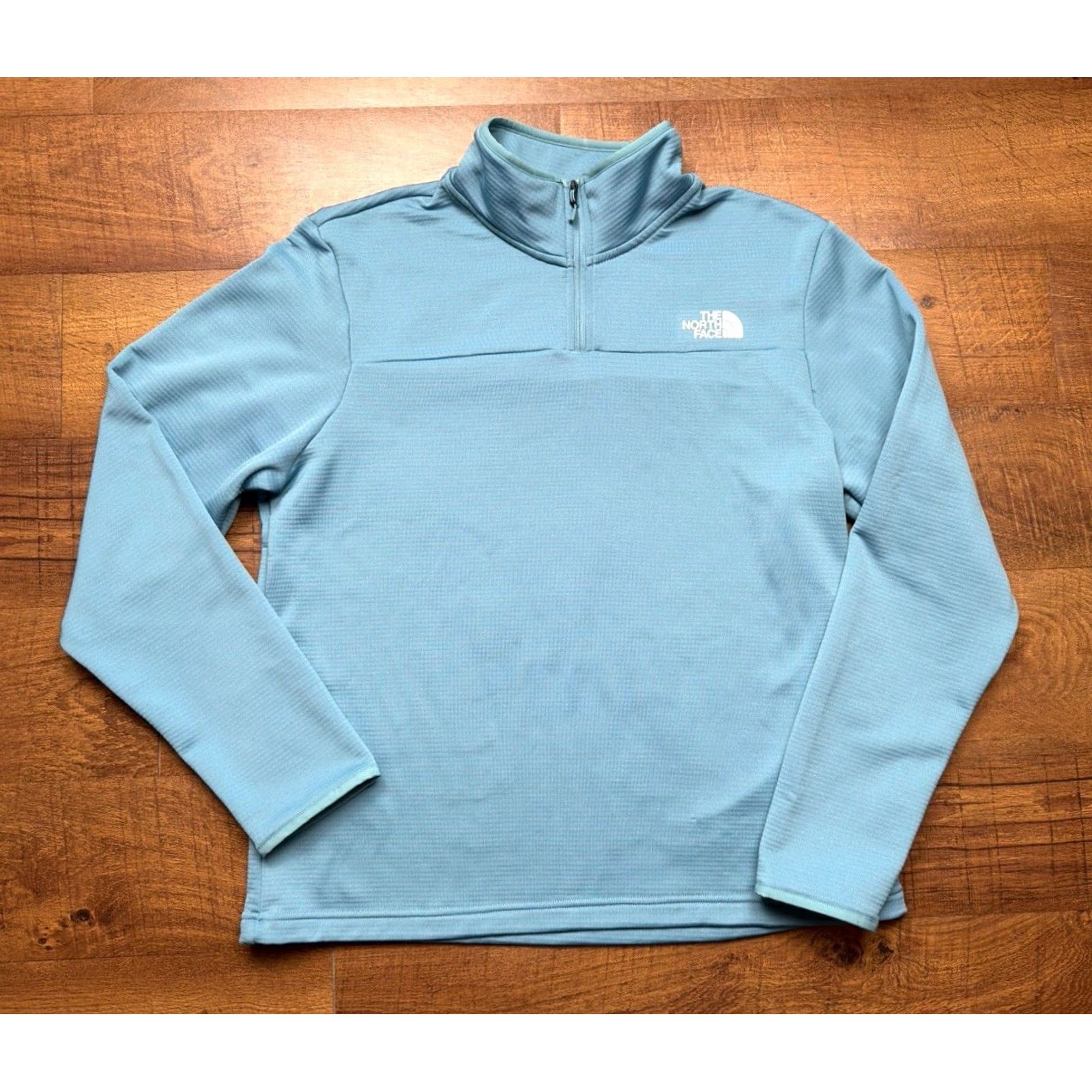 The North Face The North Face Cedar Trail Grid Fleece 1/4 Zip Men L Light Blue Shirt Jacket Outdoors Outdoorsman Mens Regular Size L Blue Logo Waterproof? Size US L / EU 52-54 / 3 - 2 Thumbnail