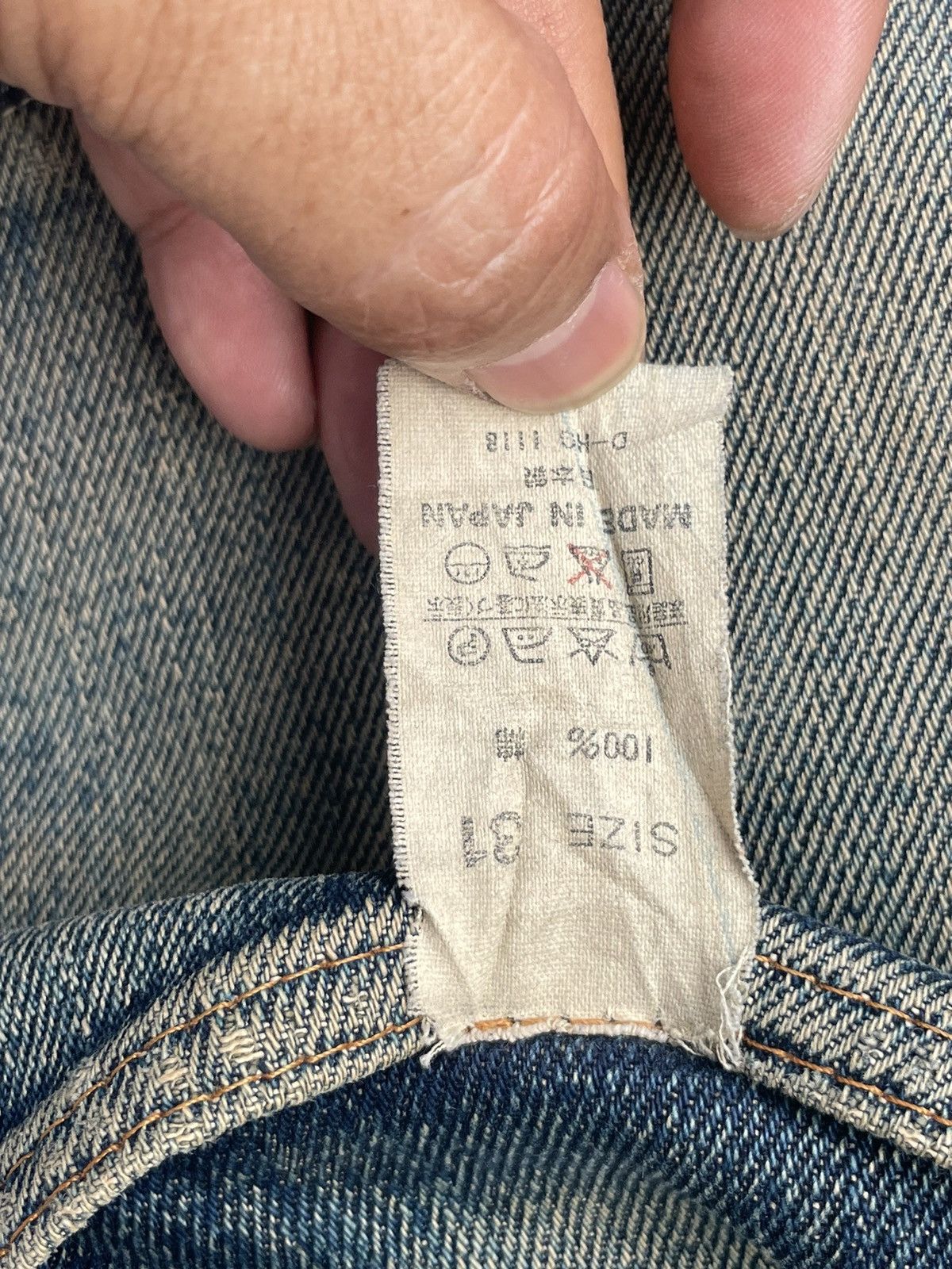 Denime Vintage Denime Selvedge Distresed Denim Size US 30 / EU 46 - 19 Thumbnail