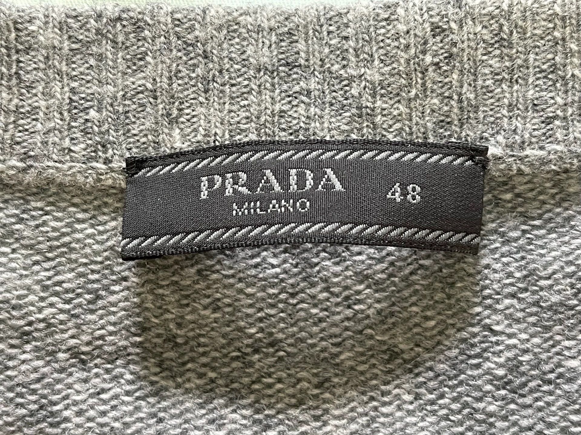Prada Prada Runway Gray Wool-Cashmere Sweater 48 (Men's) Size US M / EU 48-50 / 2 - 4 Thumbnail