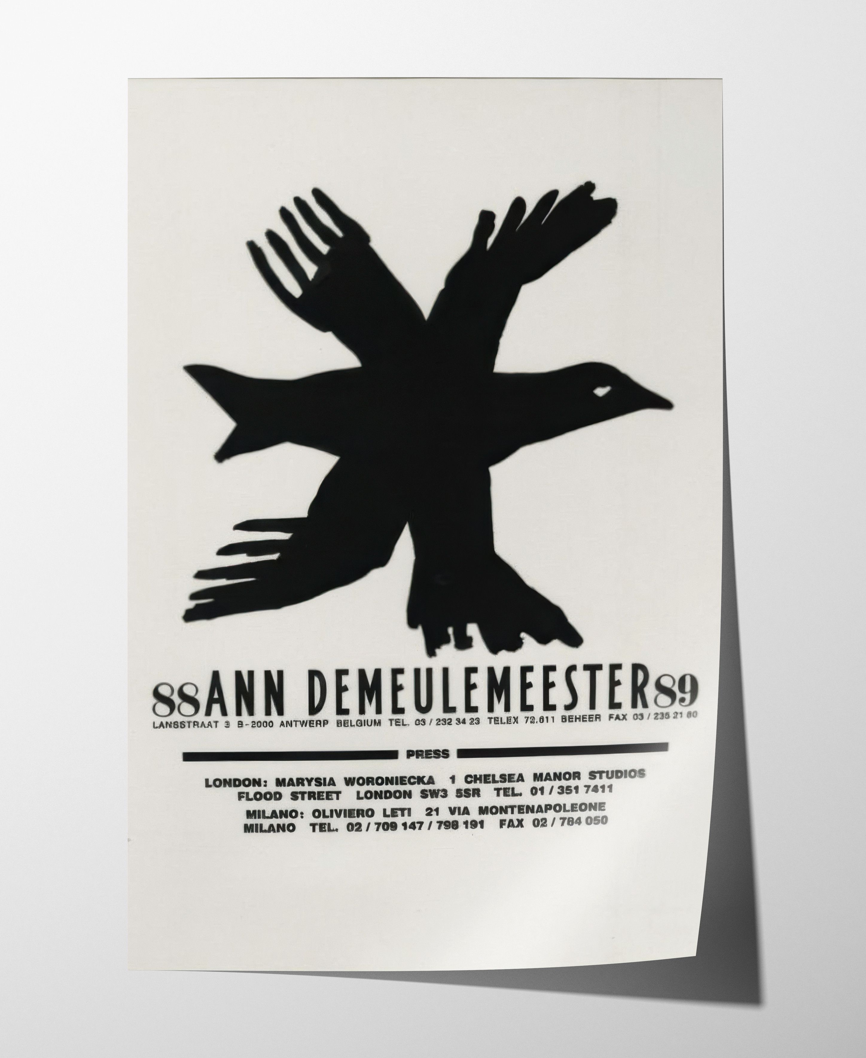 Ann Demeulemeester Ann Demeulemeester Poster Gift Vintage Book Magazine Size ONE SIZE - 5 Thumbnail