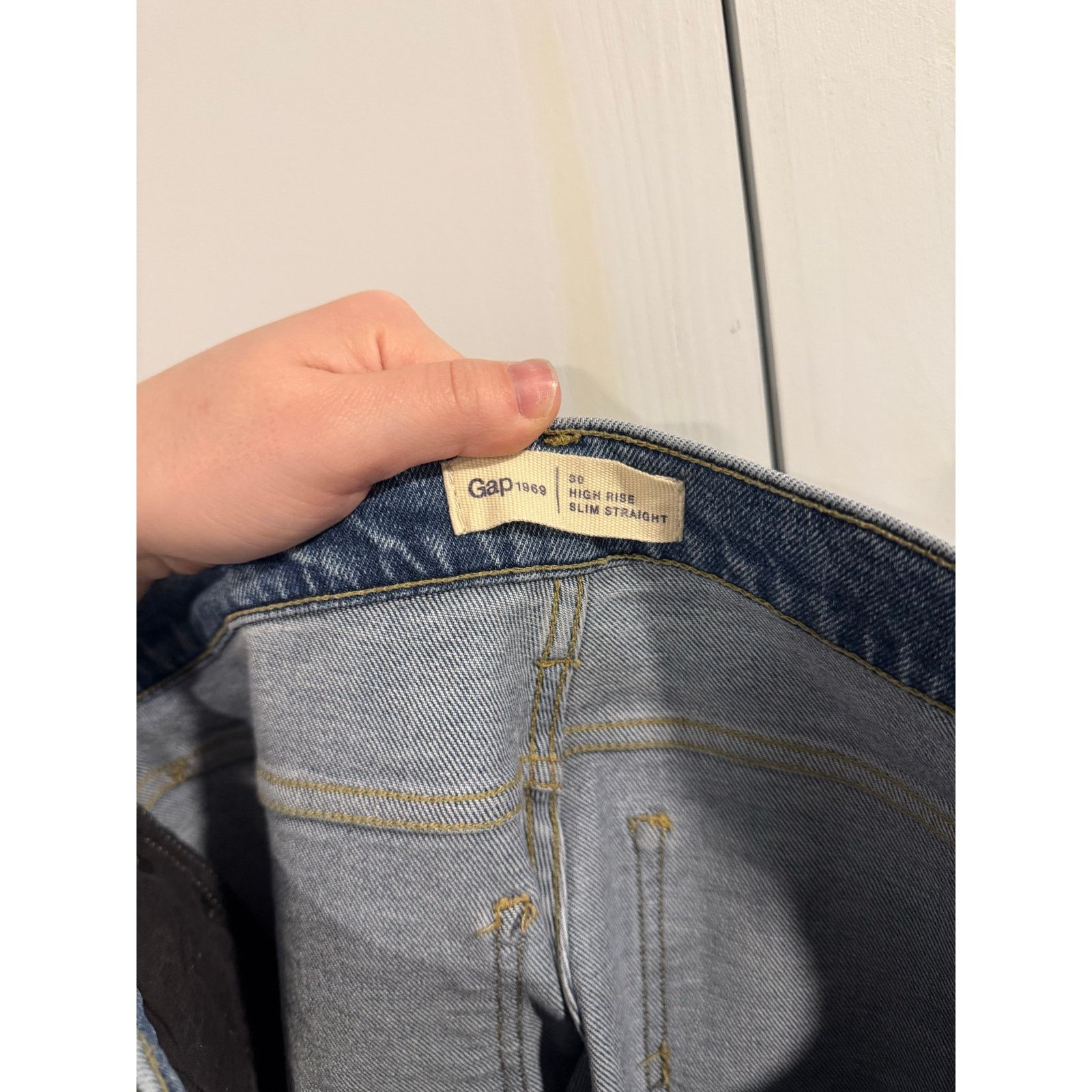 Gap Gap Jeans High Rise Slim Straight Size 10/30 Size 30" / US 8 / IT 44 - 3 Thumbnail