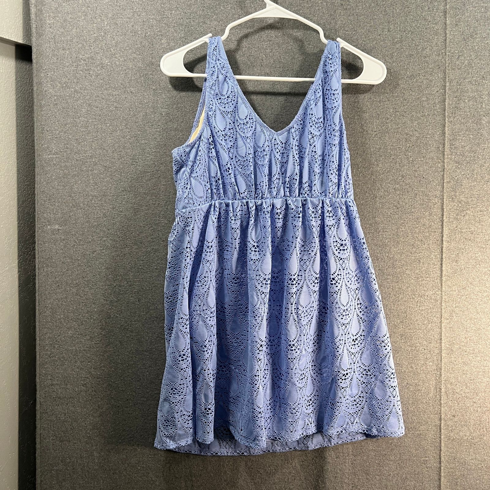 Denim & Co. Denim & Co. Beach Surplice Stretch Lace Swim Dres Size XL / US 12-14 / IT 48-50 - 2 Thumbnail