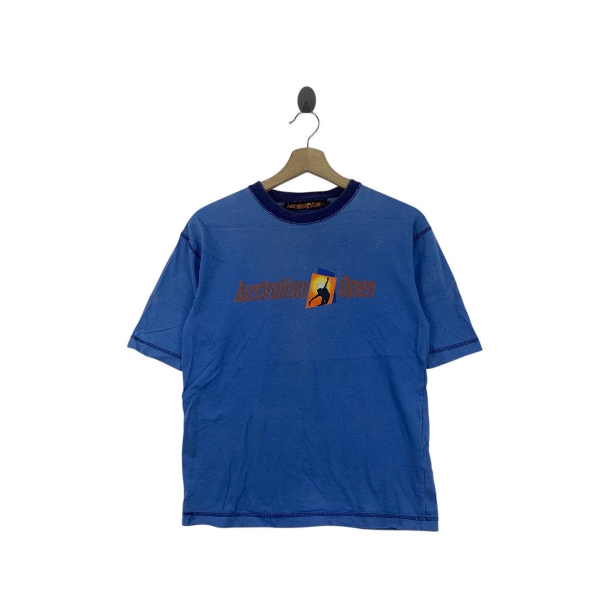 Vintage Vintage 2004 AUSTRALIAN OPEN Grand Slam Natural Faded Tee Size US S / EU 44-46 / 1 - 1 Thumbnail