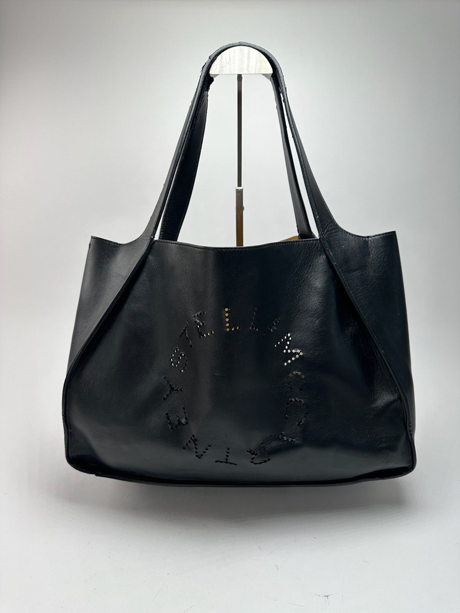 Stella McCartney Vintage Stella Mc Cartney Vegan Leather Logo Bag Black Size ONE SIZE - 1 Thumbnail
