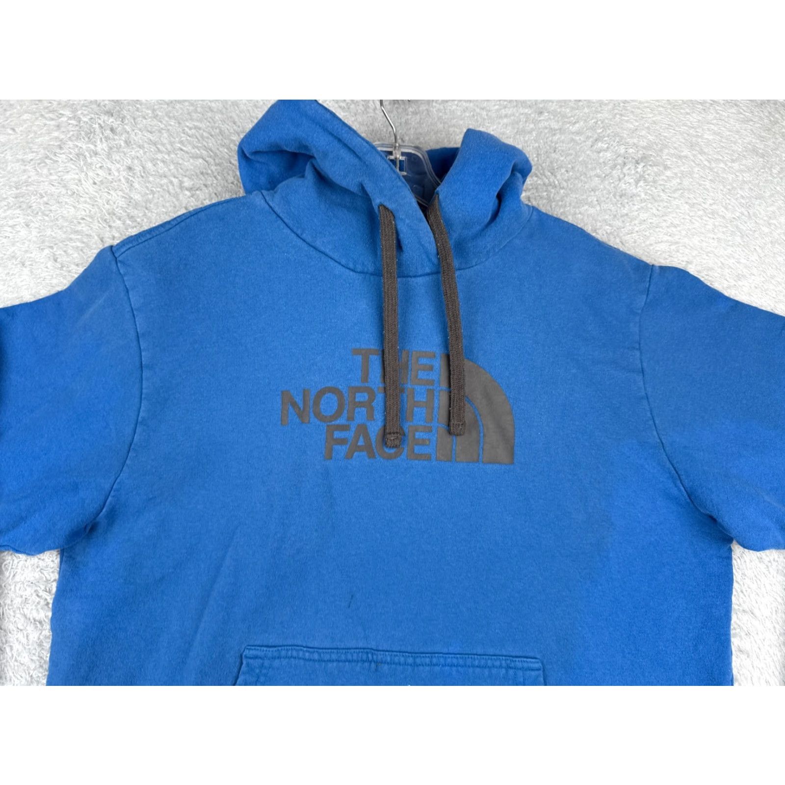 The North Face VINTAGE The North Face Hoodie Shirt Men Large Blue Pullover Jersey Fabric PAINT SPOTS Size US L / EU 52-54 / 3 - 4 Thumbnail
