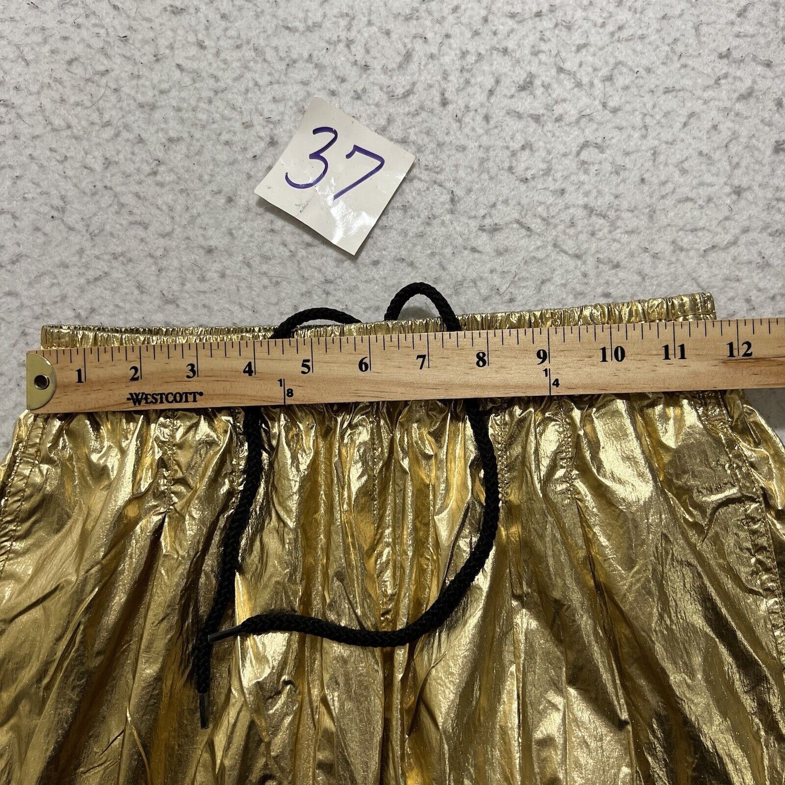 Urban Outfitters Urban Outfitters XS X-Small Gold Shiny Metallic Jogger Pants Size 26" / US 2 / IT 38 - 8 Thumbnail