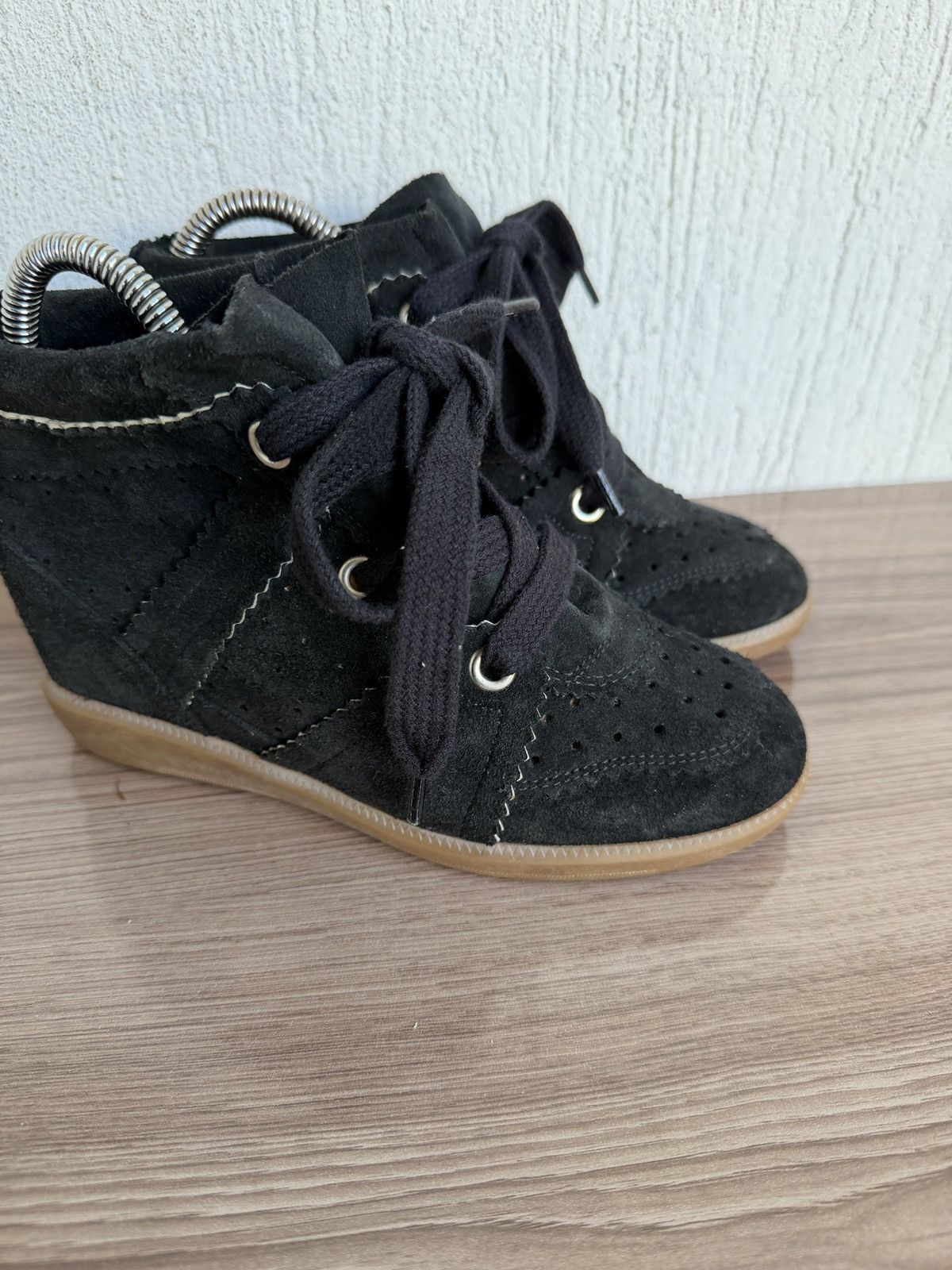 Isabel Marant Etoile Suede bobby wedge sneakers Size US 5 / IT 35 - 4 Thumbnail