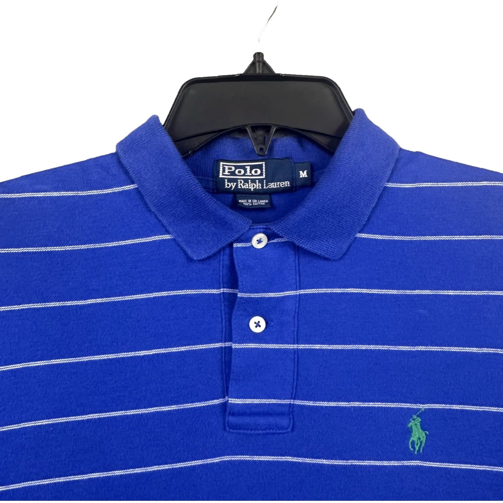 Polo Ralph Lauren Polo Ralph Lauren Polo Shirt Mens Medium Blue Striped Classic Cotton Size US M / EU 48-50 / 2 - 3 Thumbnail