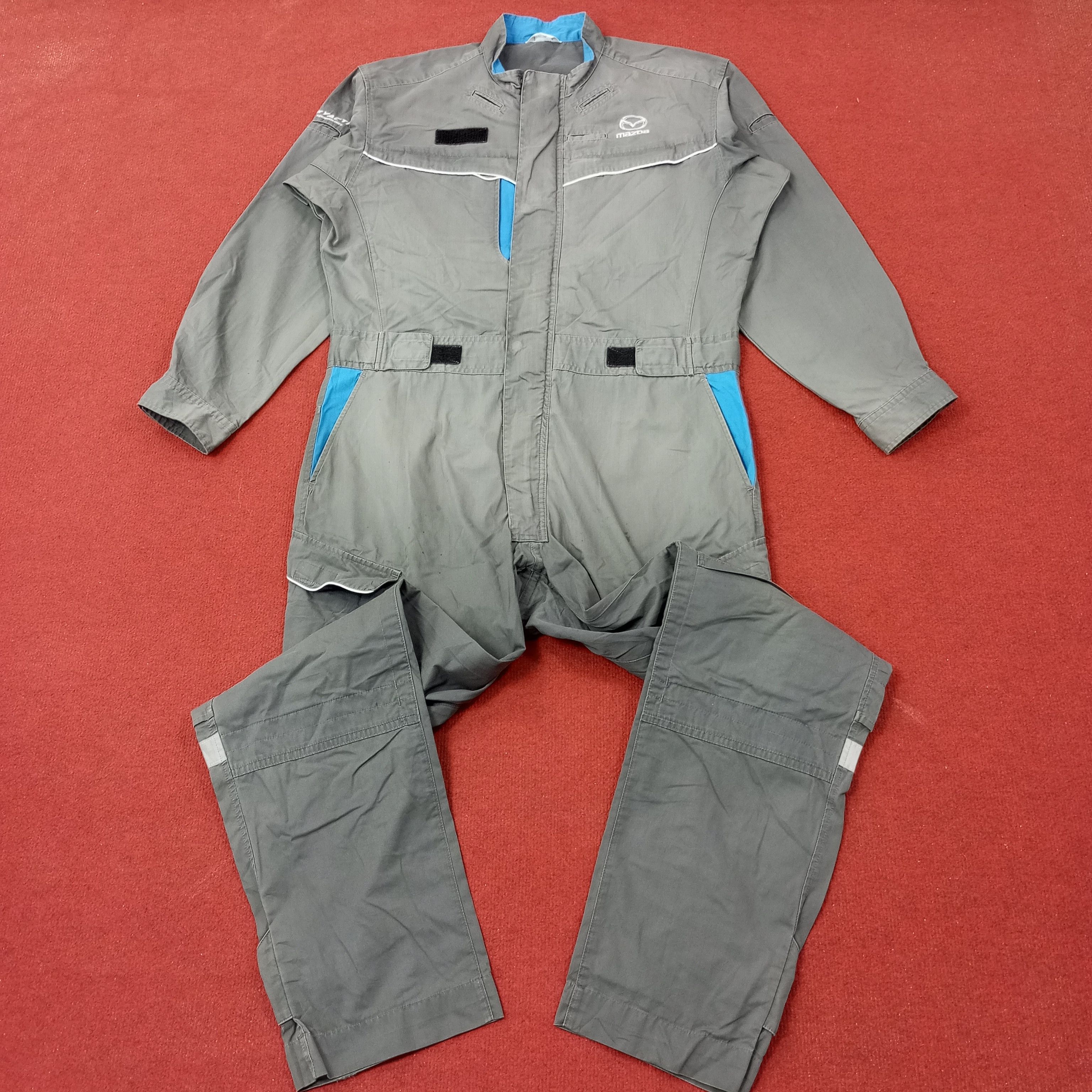 Vintage Vintage Mazda Motorsports Coverall Jacket c240n6 Size US XL / EU 56 / 4 - 4 Thumbnail