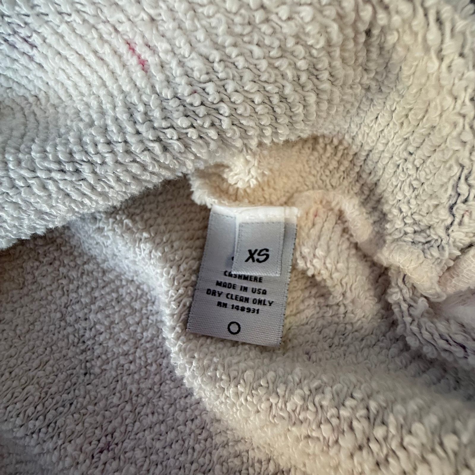 The Elder Statesman: Men's Spin Dyed Cotton/Cashmere Pull Xs, Men's — image 4 of 5