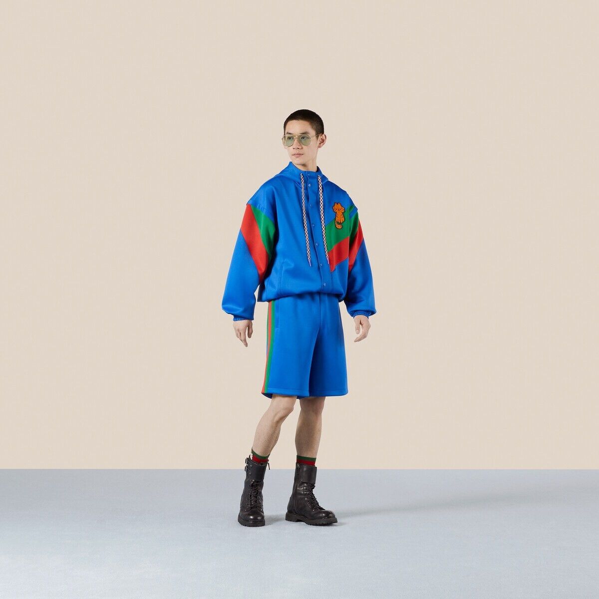 Gucci o1s1wg110125 Neoprene Zip Jacket in Multicolor Size US XXL / EU 58 / 5 - 2 Thumbnail