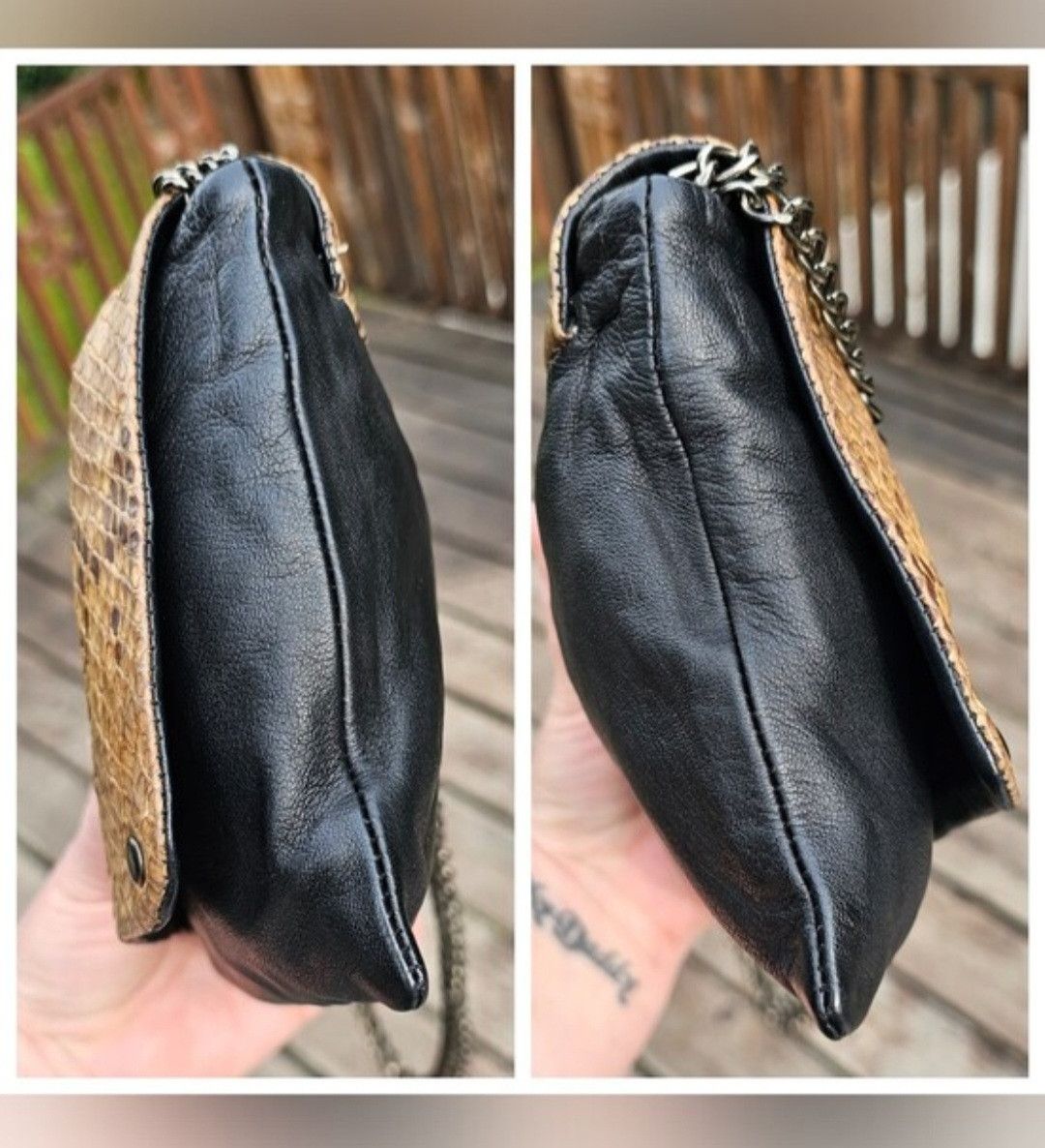 Other Karma Koma Mini Sac Origami Python Flap Crossbody Bag Size ONE SIZE - 6 Thumbnail