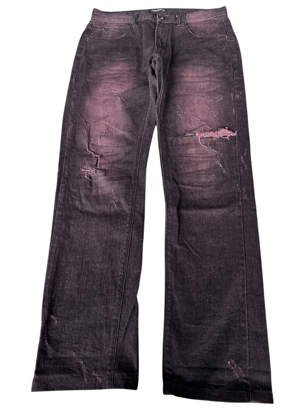 If Six Was Nine × Le Grande Bleu (L.G.B.) × semanticdesign Semantic Design Distressed Japanese Punk Style ☠️☠️ Size US 32 / EU 48 - 2 Thumbnail