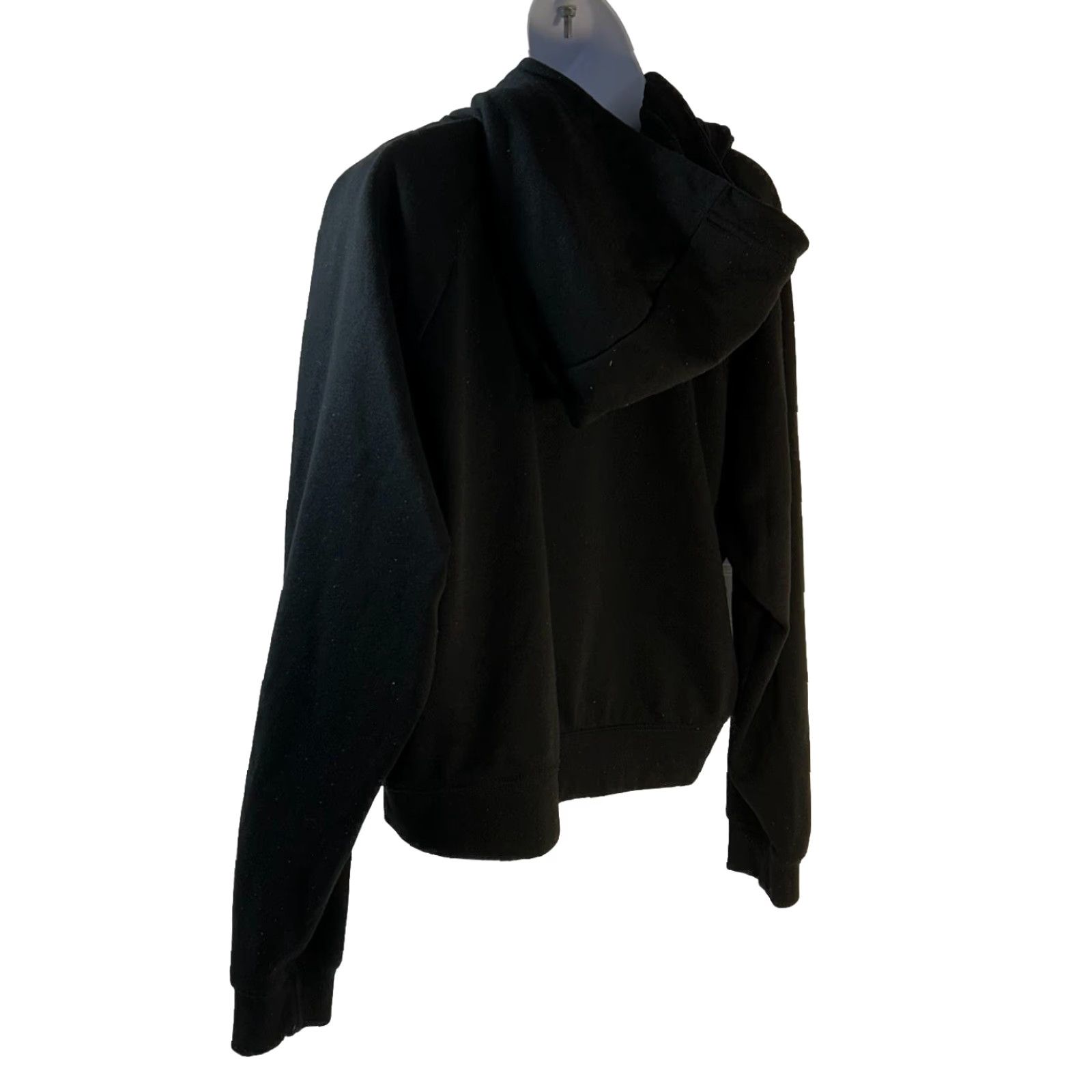 Nike Nike Fleece Hoodie Cropped Women M Black Center Swoosh DJ1123-011 Size M / US 6-8 / IT 42-44 - 4 Thumbnail