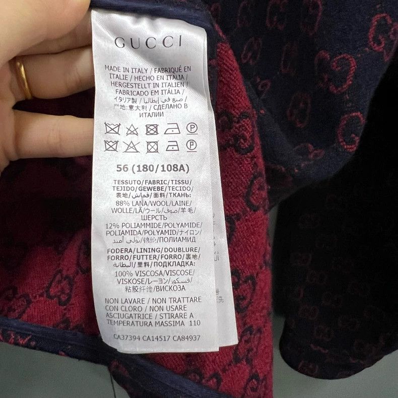 Gucci Gucci GG printed wool zipper jacket 2502-Nextarrow Size US XL / EU 56 / 4 - 4 Thumbnail