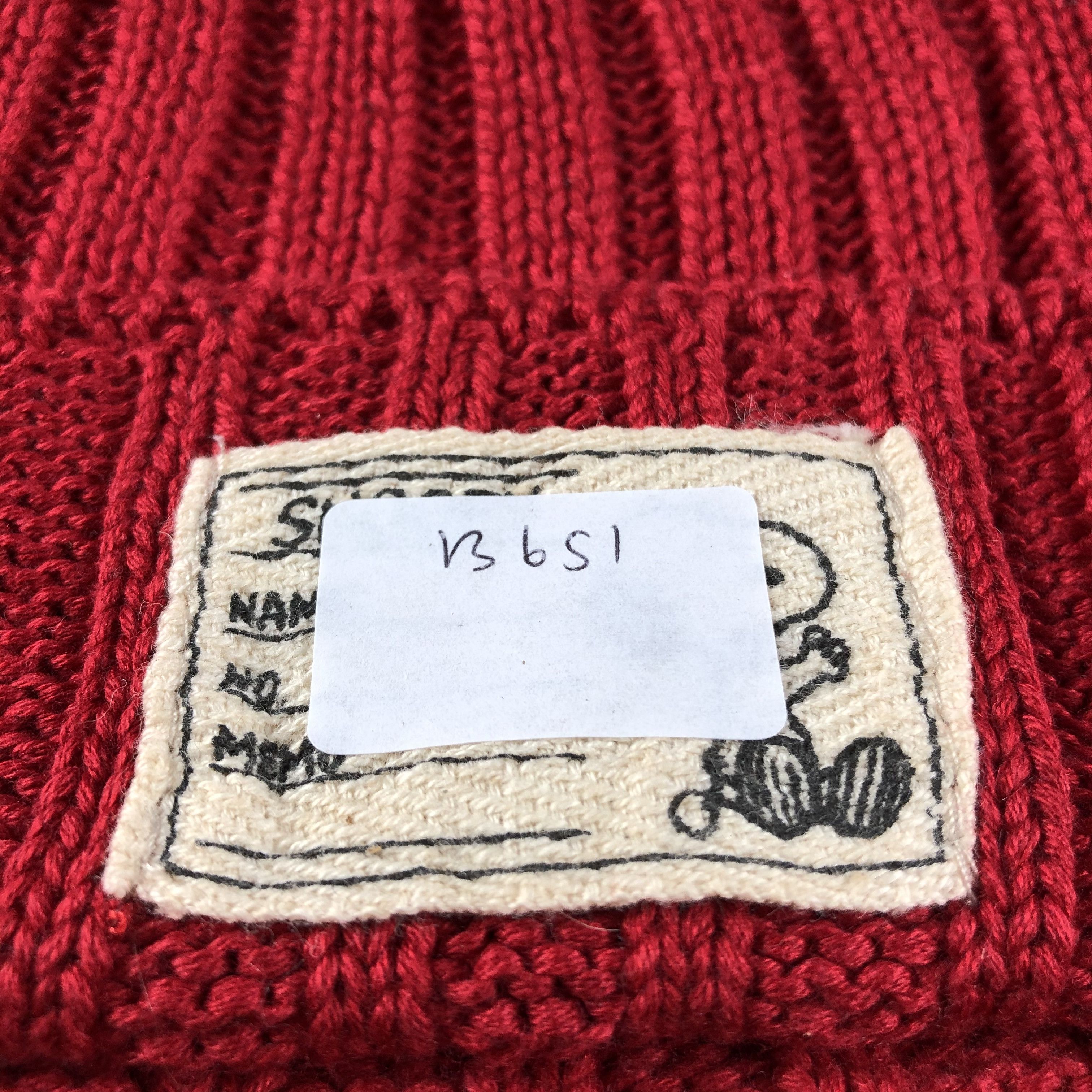 Vintage Snoopy Pleated Cotton Beanie Snowcap Snow Hat B651 Size ONE SIZE - 7 Thumbnail