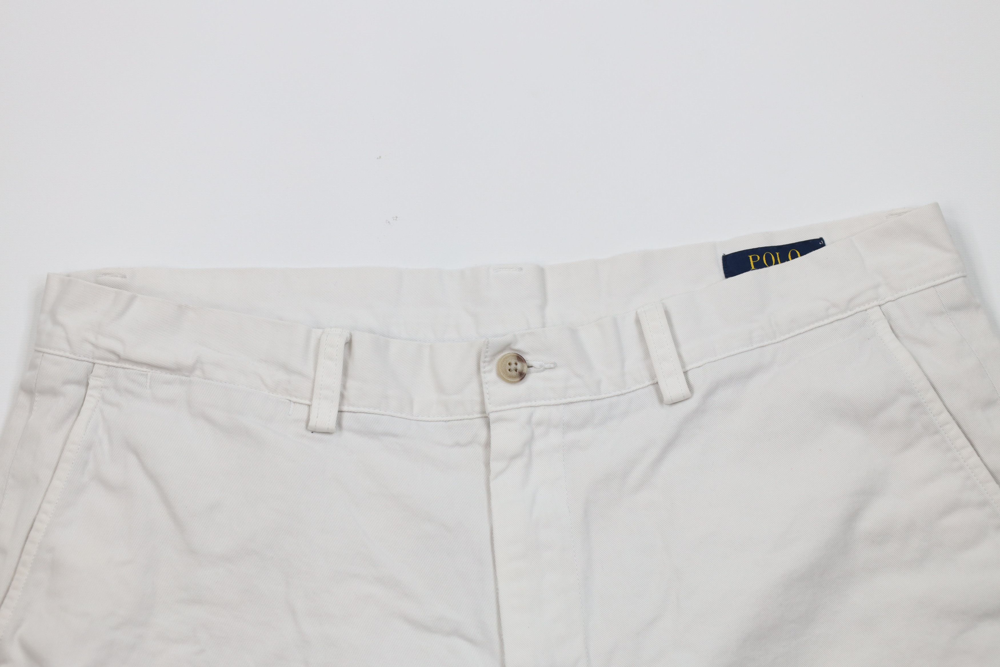 Ralph Lauren Vintage Ralph Lauren Above Knee Chino Shorts Cotton Beige Size US 34 / EU 50 - 2 Thumbnail