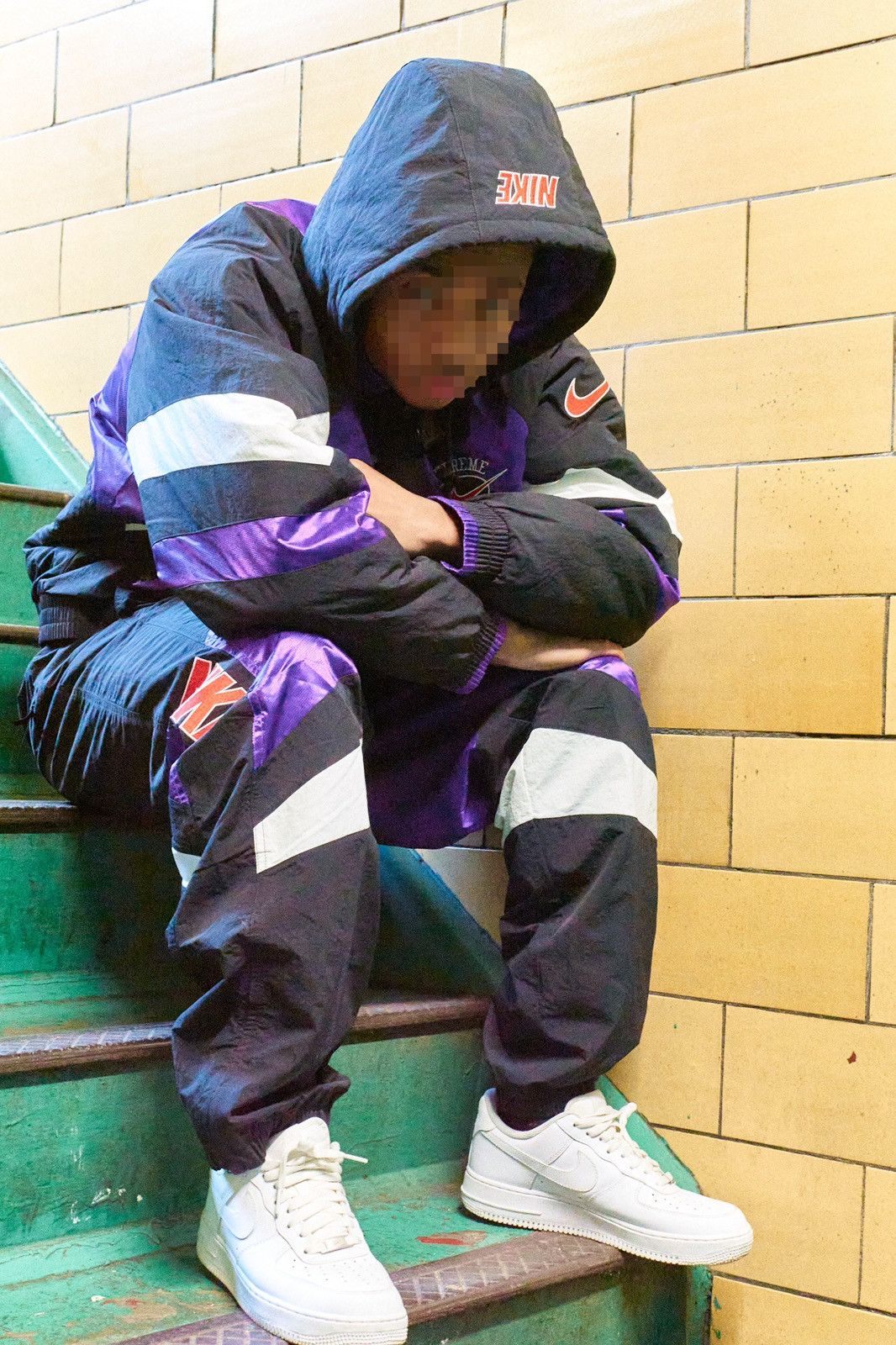 Supreme Nike Hooded Sport Jacket Purple