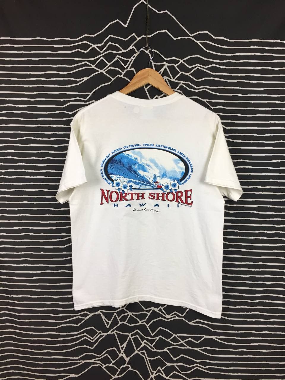 Hanes Vtg 00s Hanes North Shore Hawaii Surfing Tee Size US M / EU 48-50 / 2 - 1 Thumbnail