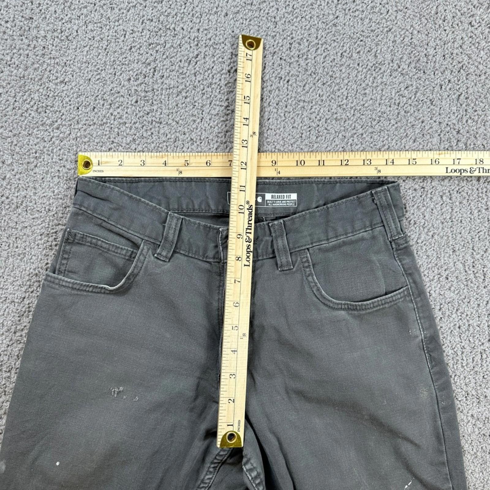 Carhartt Carhartt Rugged Flex Relaxed Fit Canvas Work Pants Men 30x28 Size US 30 / EU 46 - 3 Thumbnail