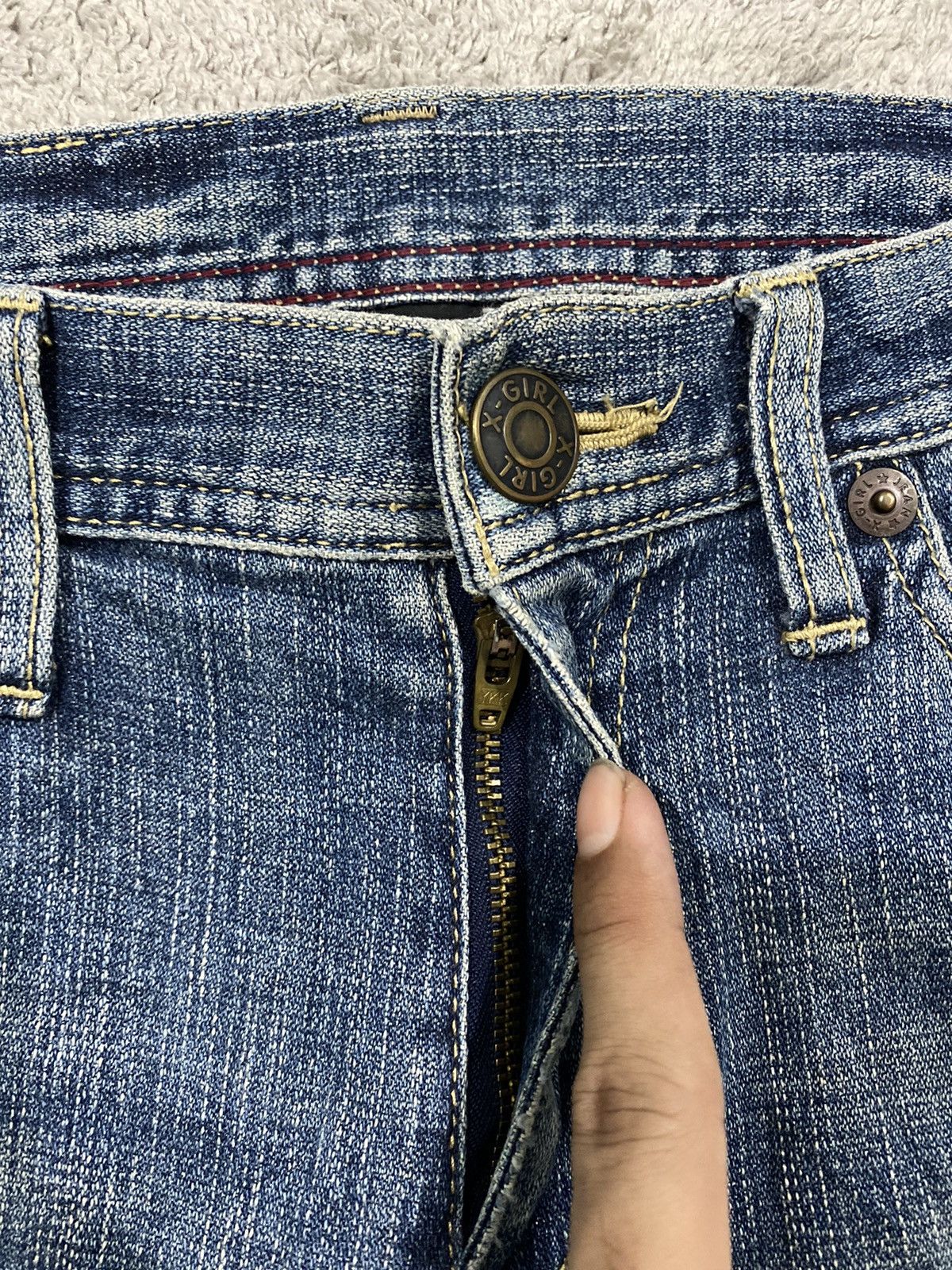 Japanese Brand X-Girl Jeans Denim Size US 30 / EU 46 - 11 Thumbnail