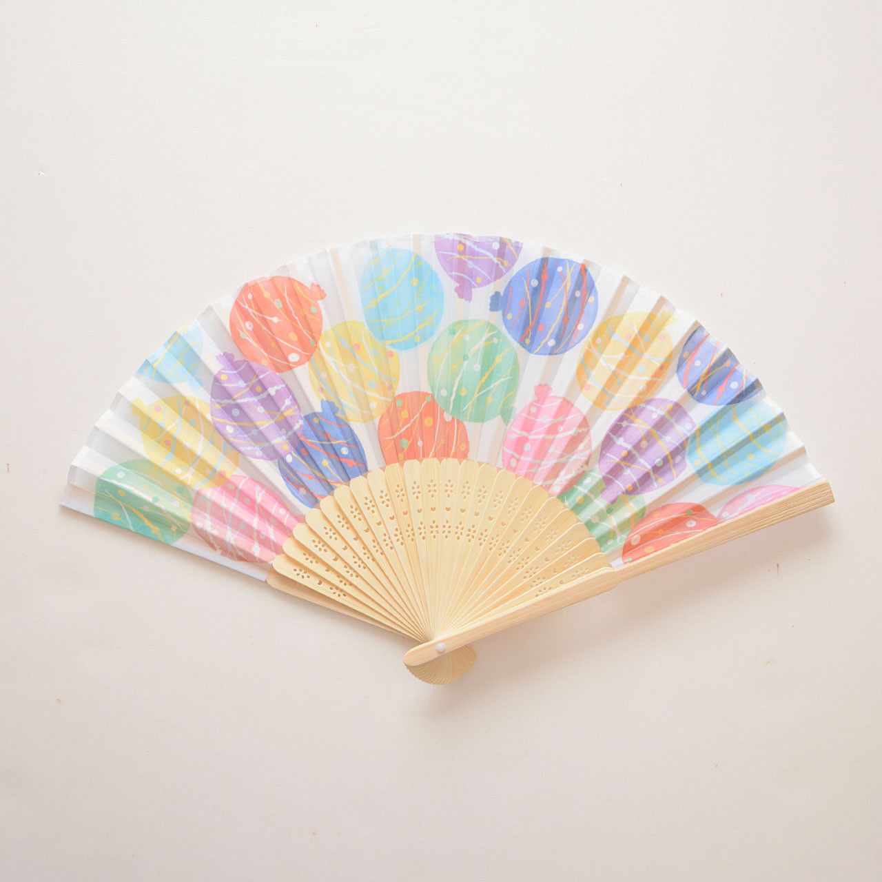 Other Japanese Folding Fan Sensu Water Balloon (Mizufuusen) Design Size ONE SIZE - 2 Thumbnail