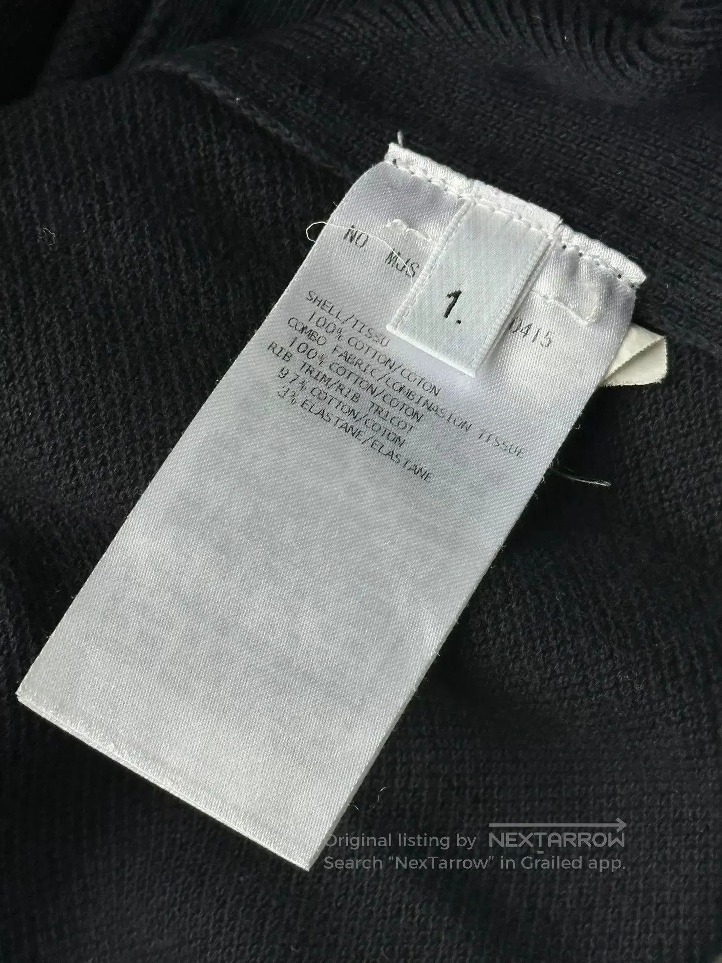 Thom Browne Thom Browne Black Four-Stripe Knit Tee. Size US S / EU 44-46 / 1 - 3 Thumbnail