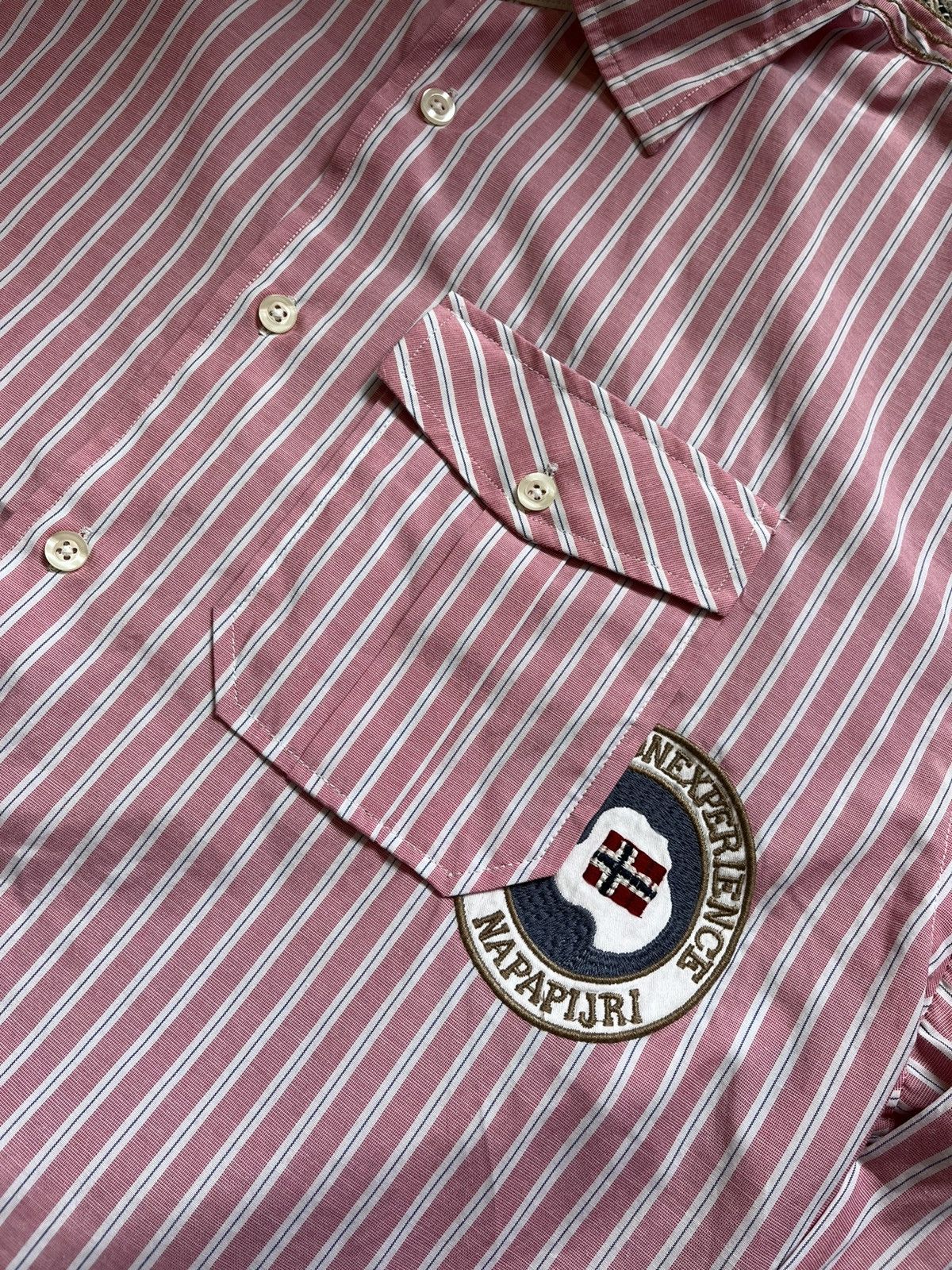 Napapijri Napapijri shirt striped oversized overshirt vintage Size US XXL / EU 58 / 5 - 9 Thumbnail