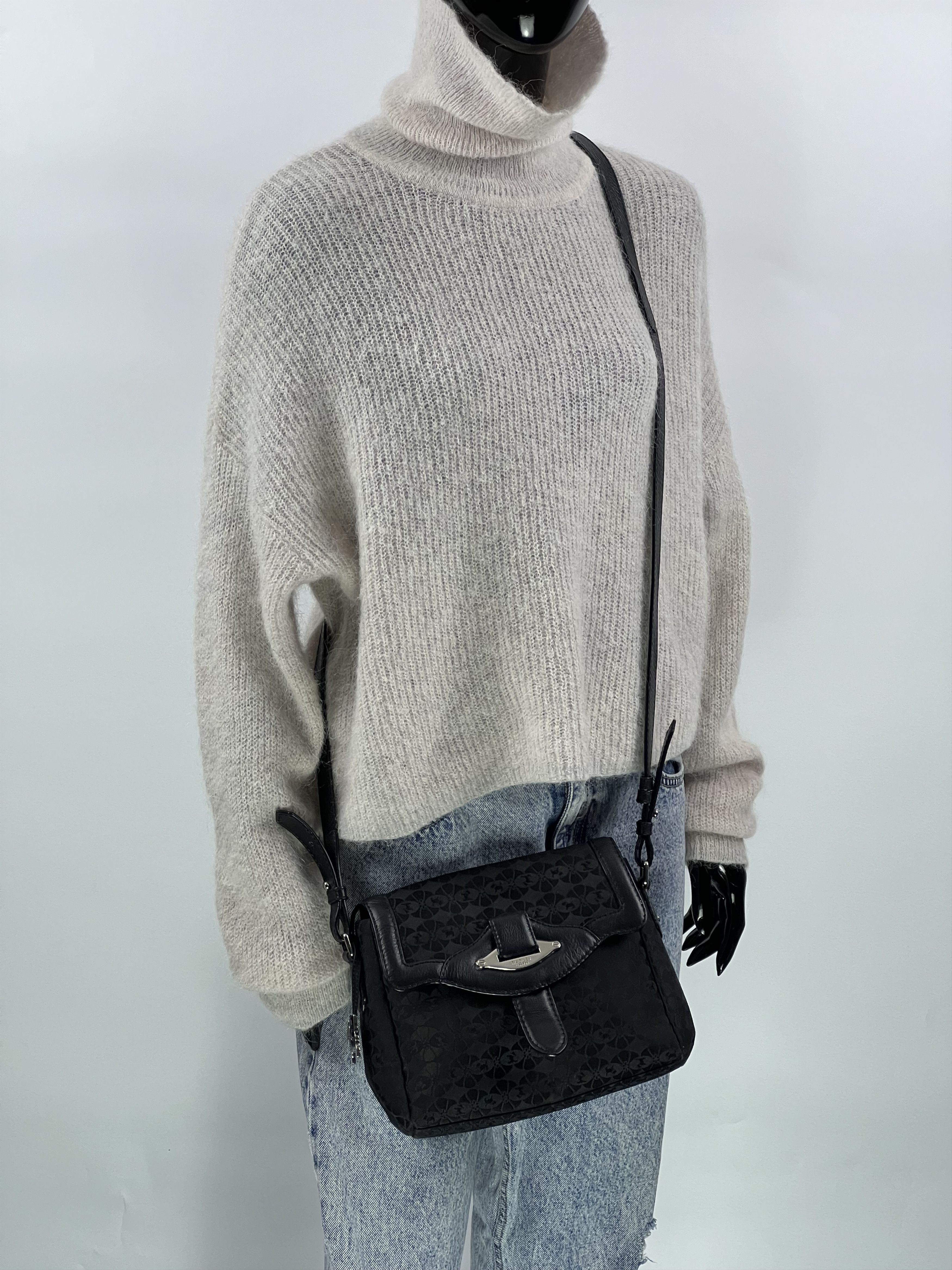 Other Radley London Black Monogram Canvas Leather Crossbody Bag Size ONE SIZE - 2 Thumbnail
