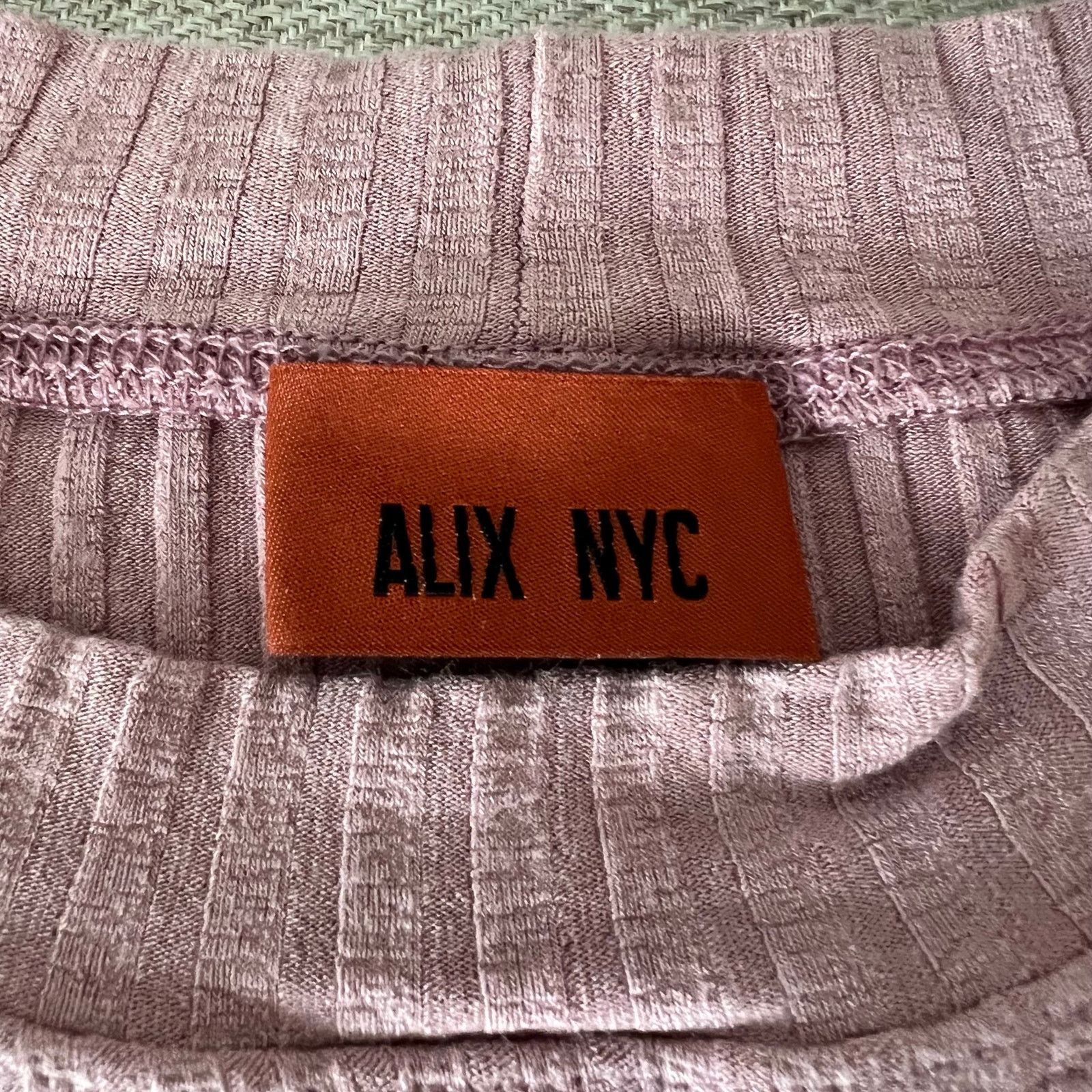 ALIX NYC Alix NYC Ridge Novelty Knit Bodysuit In Pink Ribbed Size S Size S / US 4 / IT 40 - 4 Thumbnail