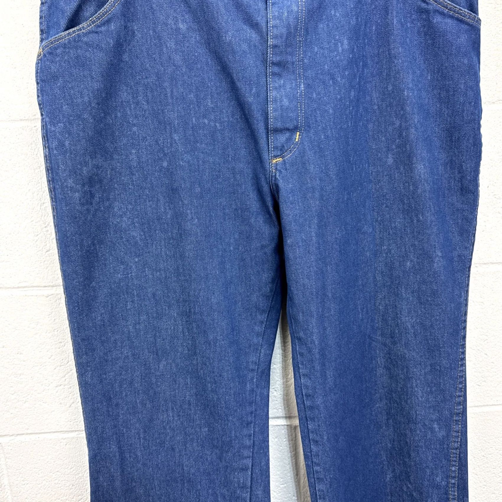 Vintage VINTAGE Red Cap Jeans Jeans Mens 38 Blue Straight 36 Inseam 80s USA Made Wide Leg Denim Pants Man Blue 5-Pocket Cowboy Vintage 80s Mens Size US 38 / EU 54 - 5 Thumbnail