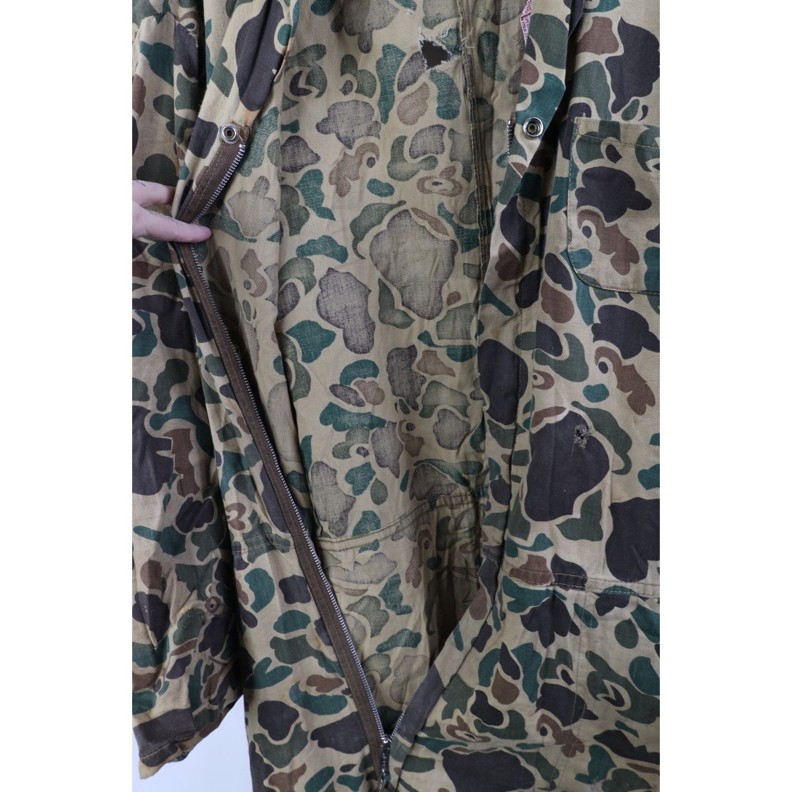 Vintage Vintage 70s Streetwear Frogskin Camouflage Coveralls Size US 38 / EU 54 - 11 Thumbnail