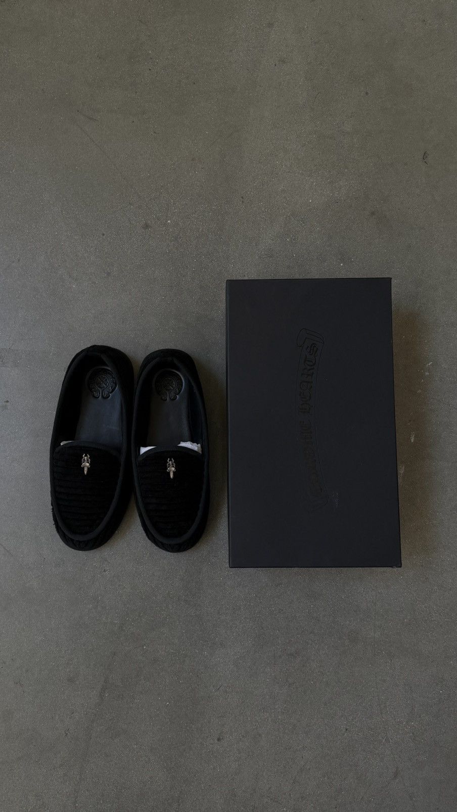 Chrome Hearts Chrome Hearts Black Corduroy Dagger Slippers Size US 7 / EU 40 - 5 Thumbnail
