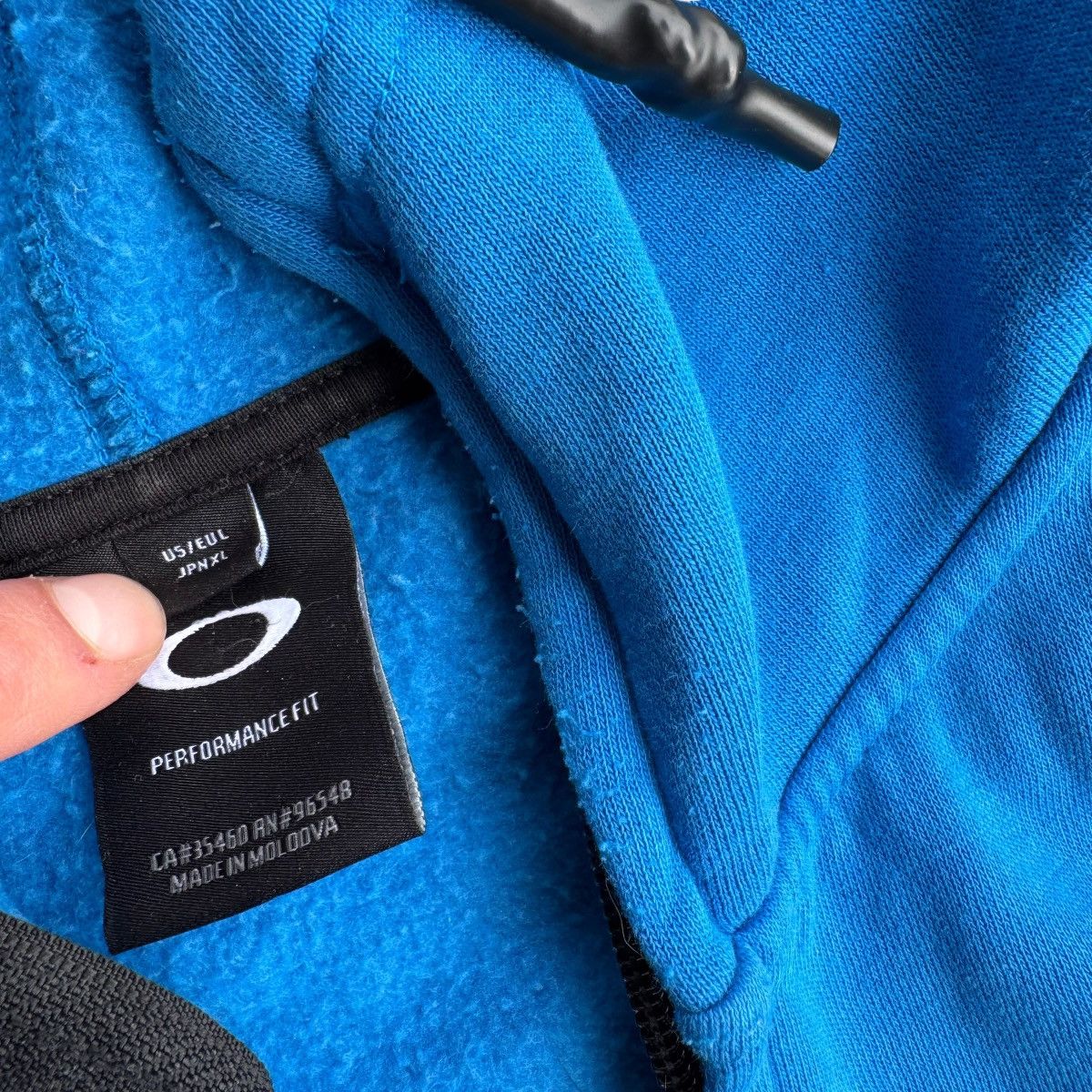 Hi Tec × Oakley Oakley Performance Blue Athletic Zip Up Hoodie Fleece Size US L / EU 52-54 / 3 - 7 Thumbnail