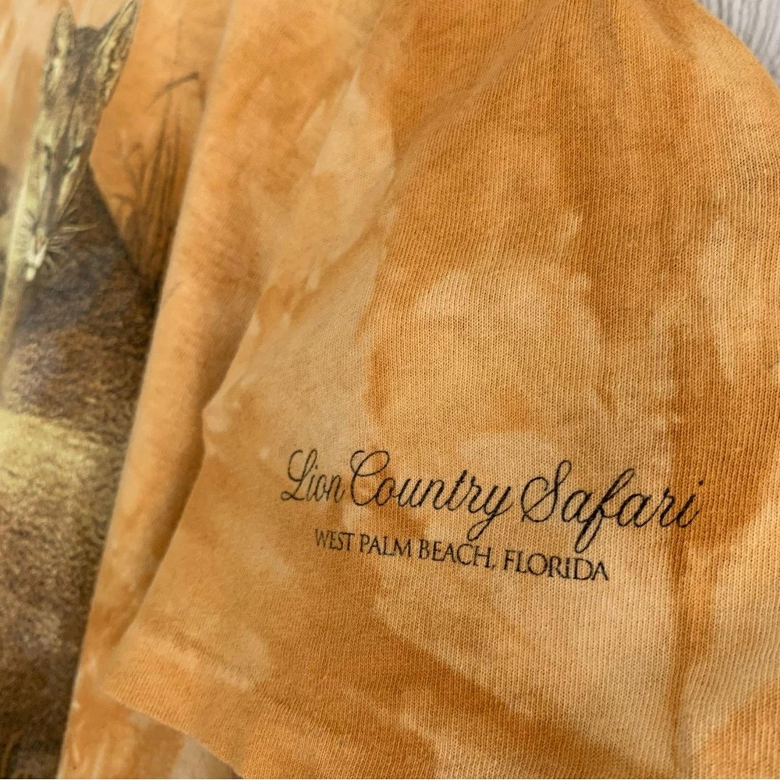 Vintage TYE DYE NATURE LION BIG PRINT WEST PALM TEE SIZE LARGE NICE Size US L / EU 52-54 / 3 - 5 Thumbnail