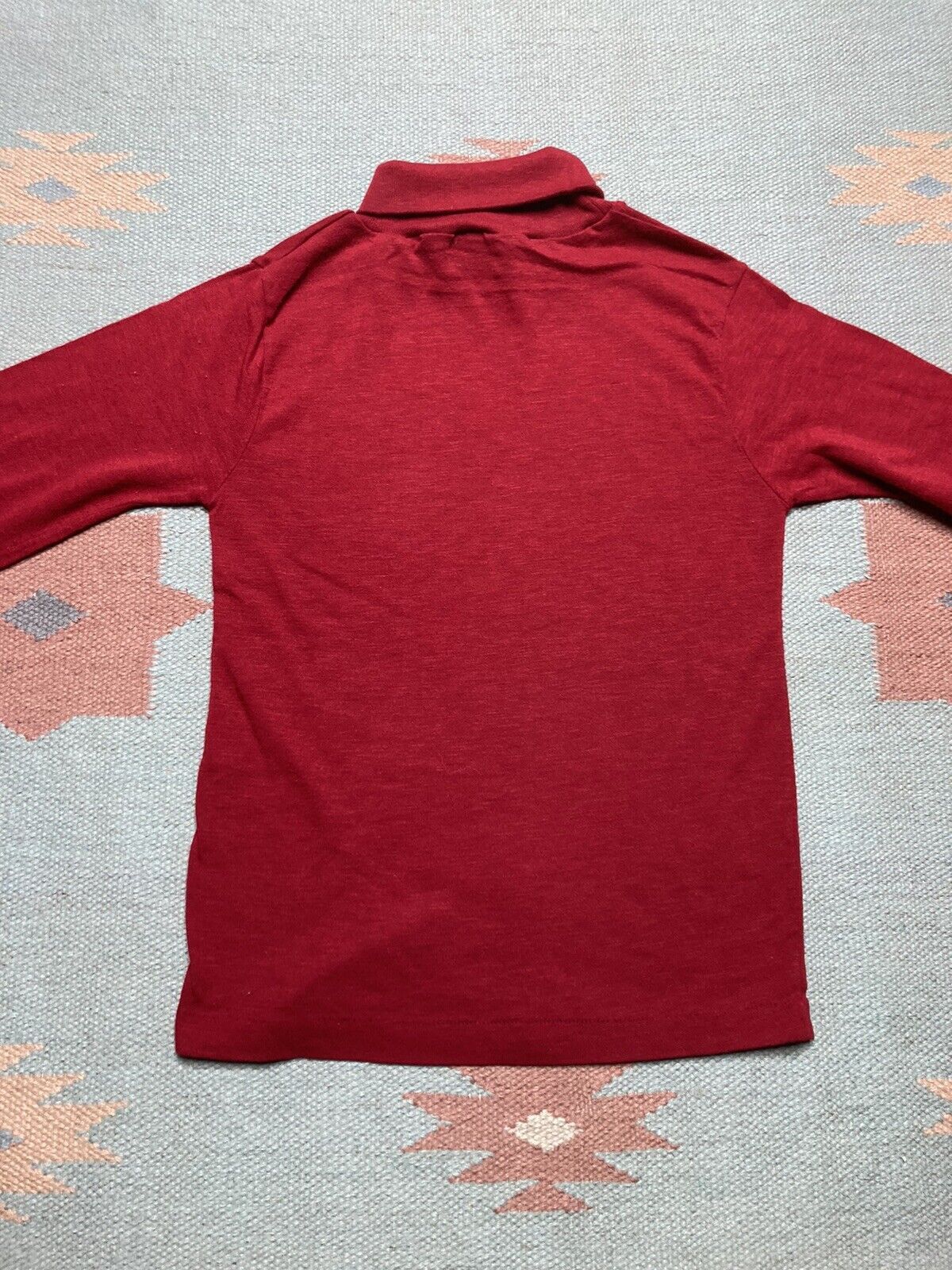 Vintage 70s t shirt turtleneck soft acrylic blank boys 14 baby tee Size XS / US 0-2 / IT 36-38 - 5 Thumbnail