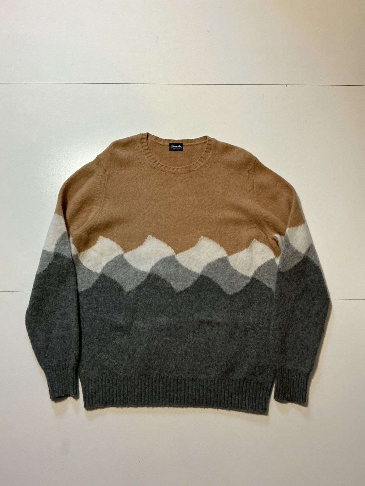 Drumohr Super Geelong Lambswool Knit Italy Pullover Sweater