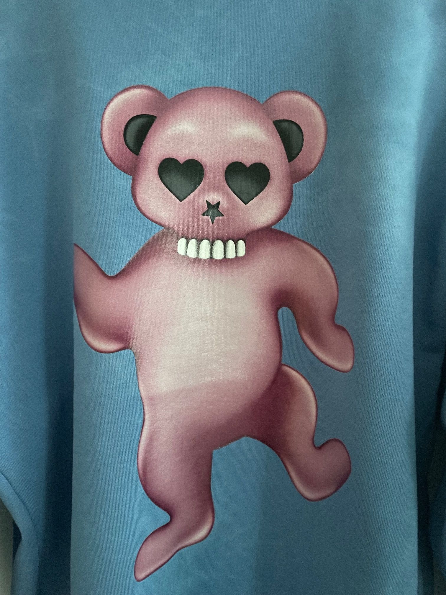 Acne Studios Acne Fint Bear cotton blue sweatshirt sweater sky bleach S Size US S / EU 44-46 / 1 - 4 Thumbnail