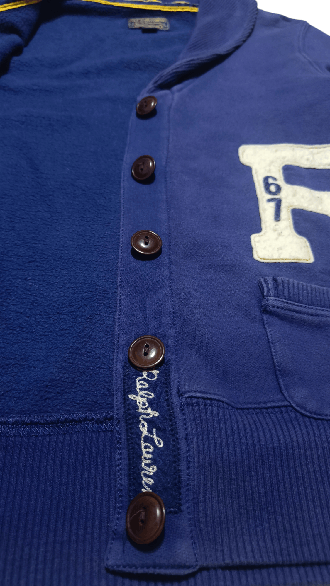 Polo Ralph Lauren Vintage POLO RALPH LAUREN Big logo R67 Cardigan Sweater Size US S / EU 44-46 / 1 - 7 Thumbnail