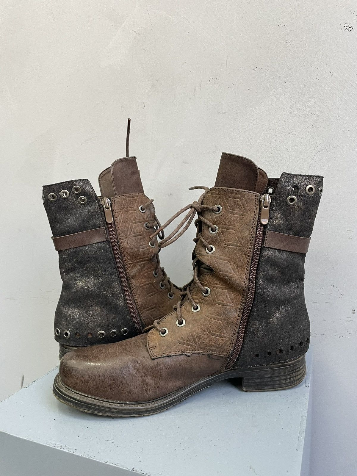 A.S.98 A.S. 98 style moto boots studded ankle avant garde y2k Size US 7.5 / EU 40-41 - 10 Thumbnail