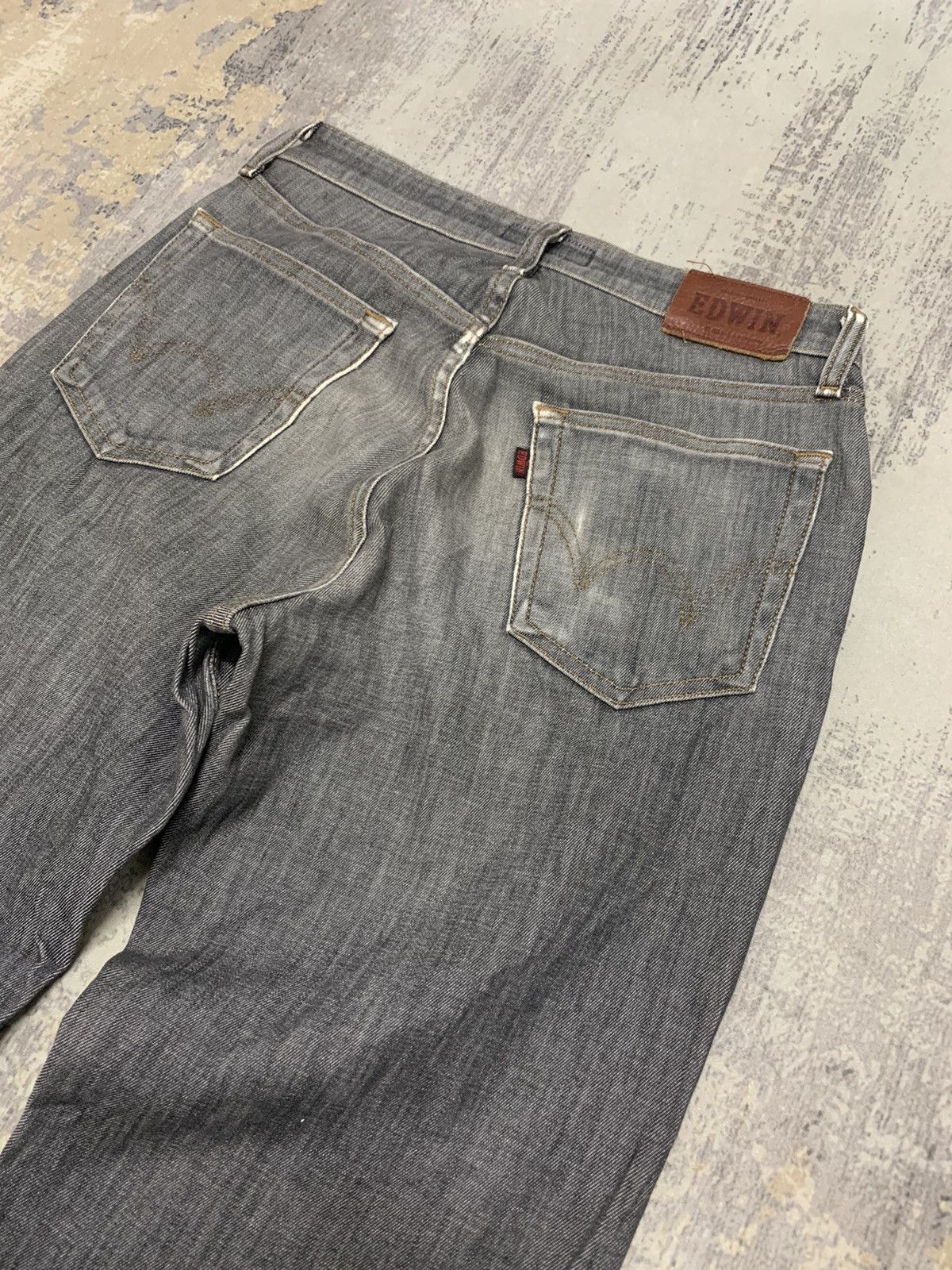Japanese Brand Vintage Edwin Distressed Denim Kapital Boro Style 30x28 Size US 30 / EU 46 - 11 Thumbnail